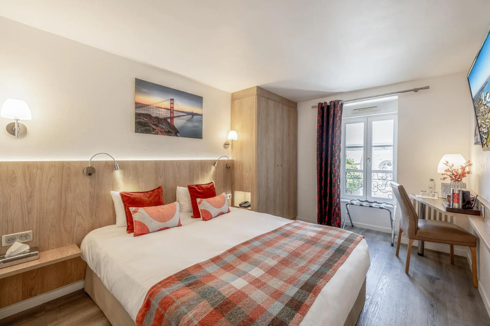 Coffee/tea facilities, Bed in Hotel Restaurant Lesage