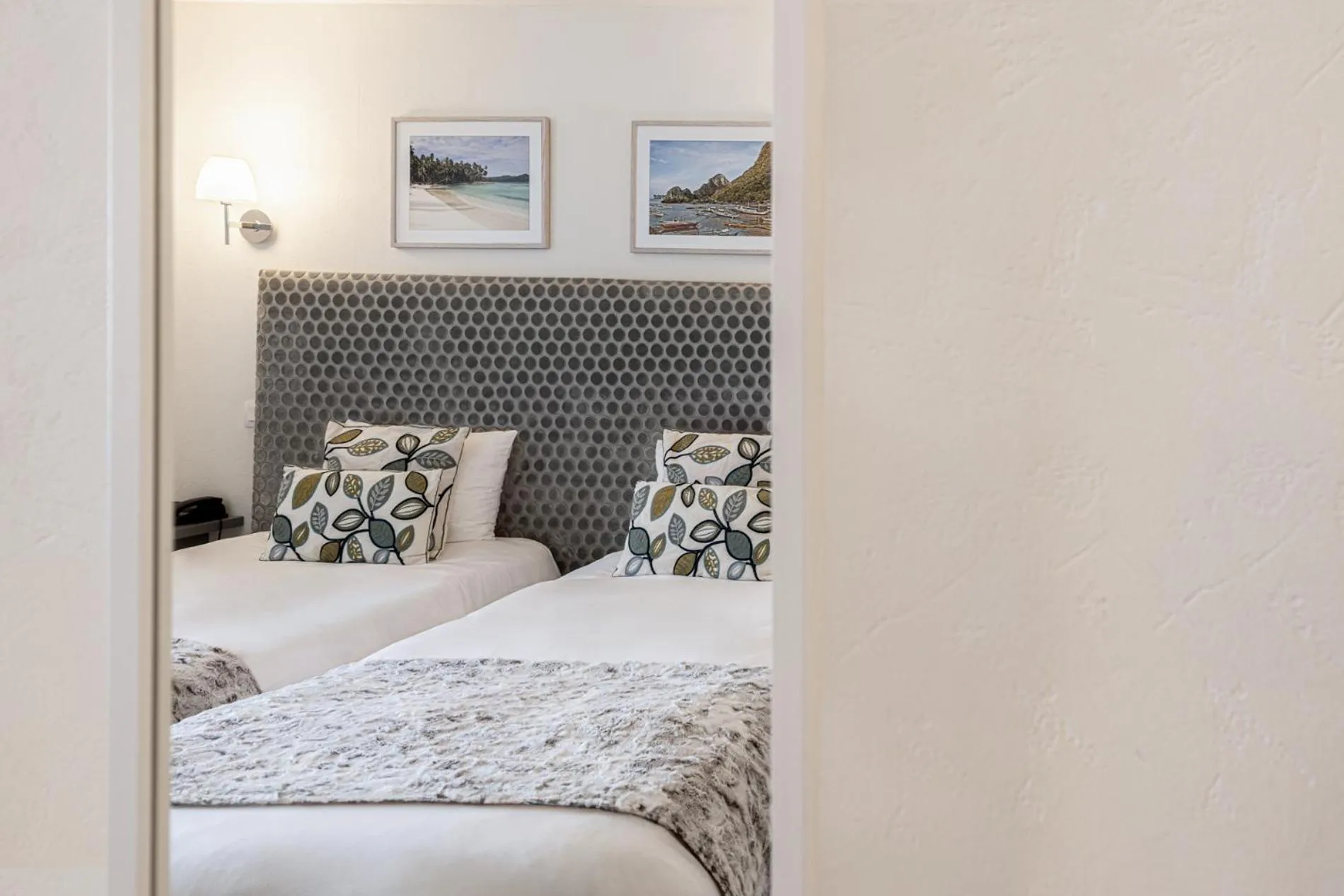 Bed in Hotel Restaurant Lesage