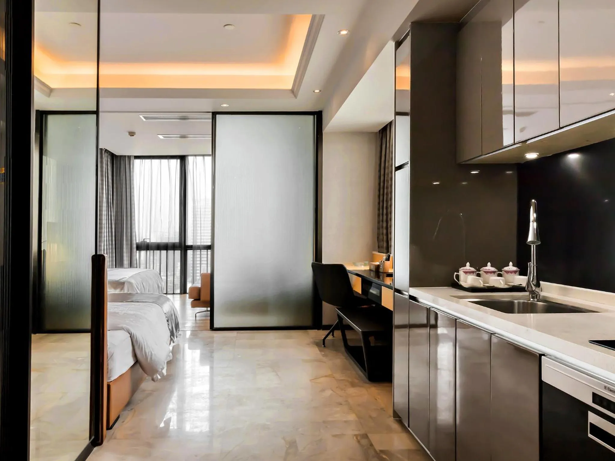 Staff, Bed in Boman Holiday Apartment Beijing Road Jie Deng Du Hui Branch