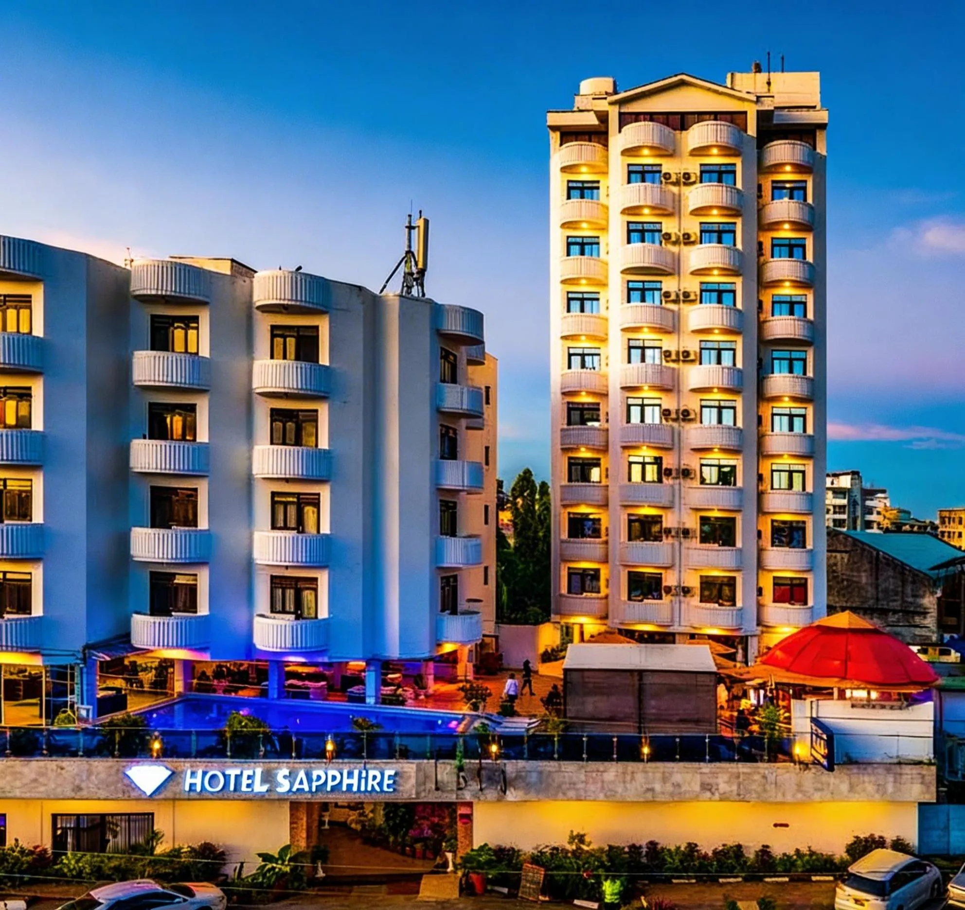 Property building in Hotel Sapphire