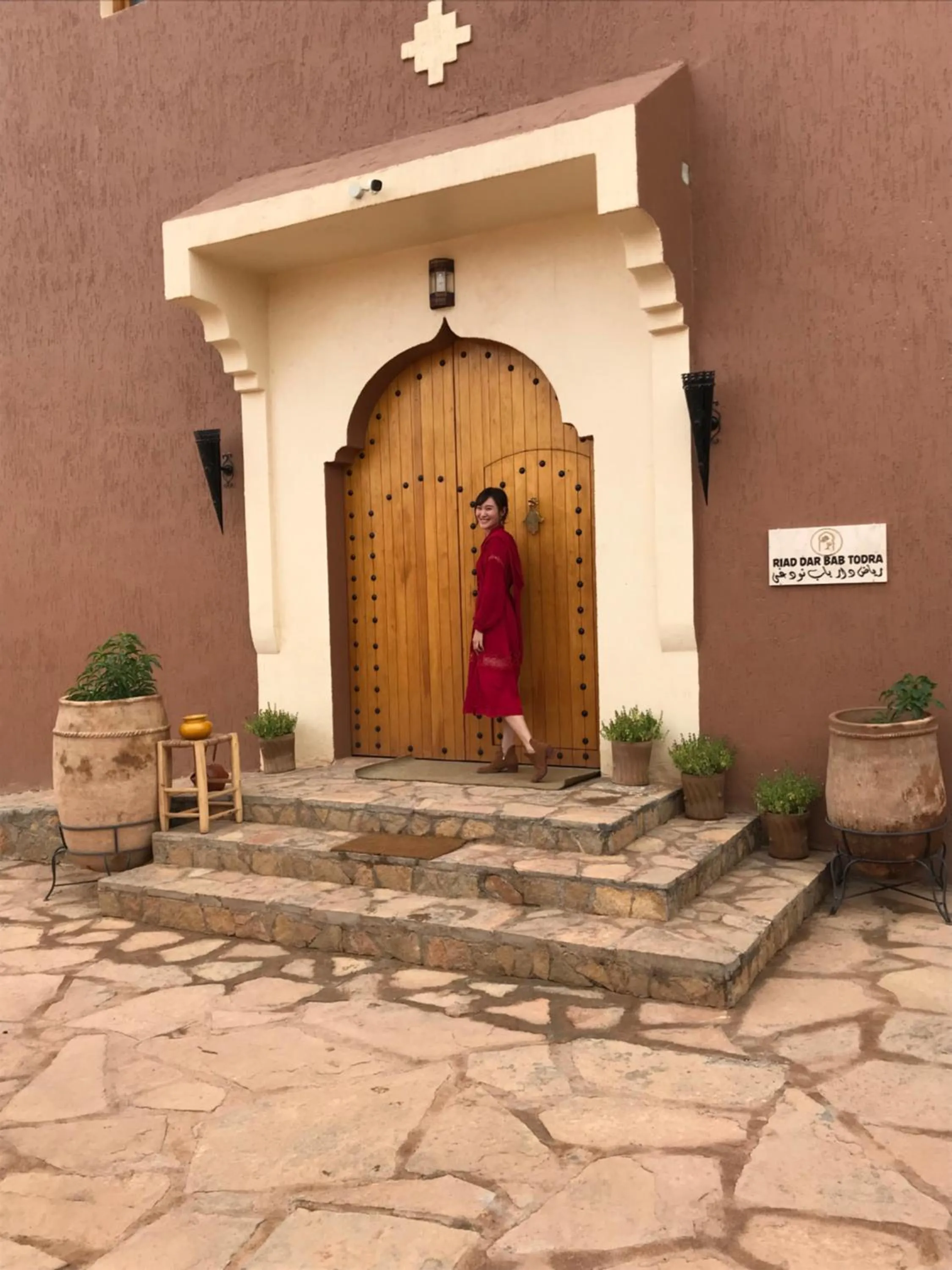Facade/entrance in Riad Dar Bab Todra