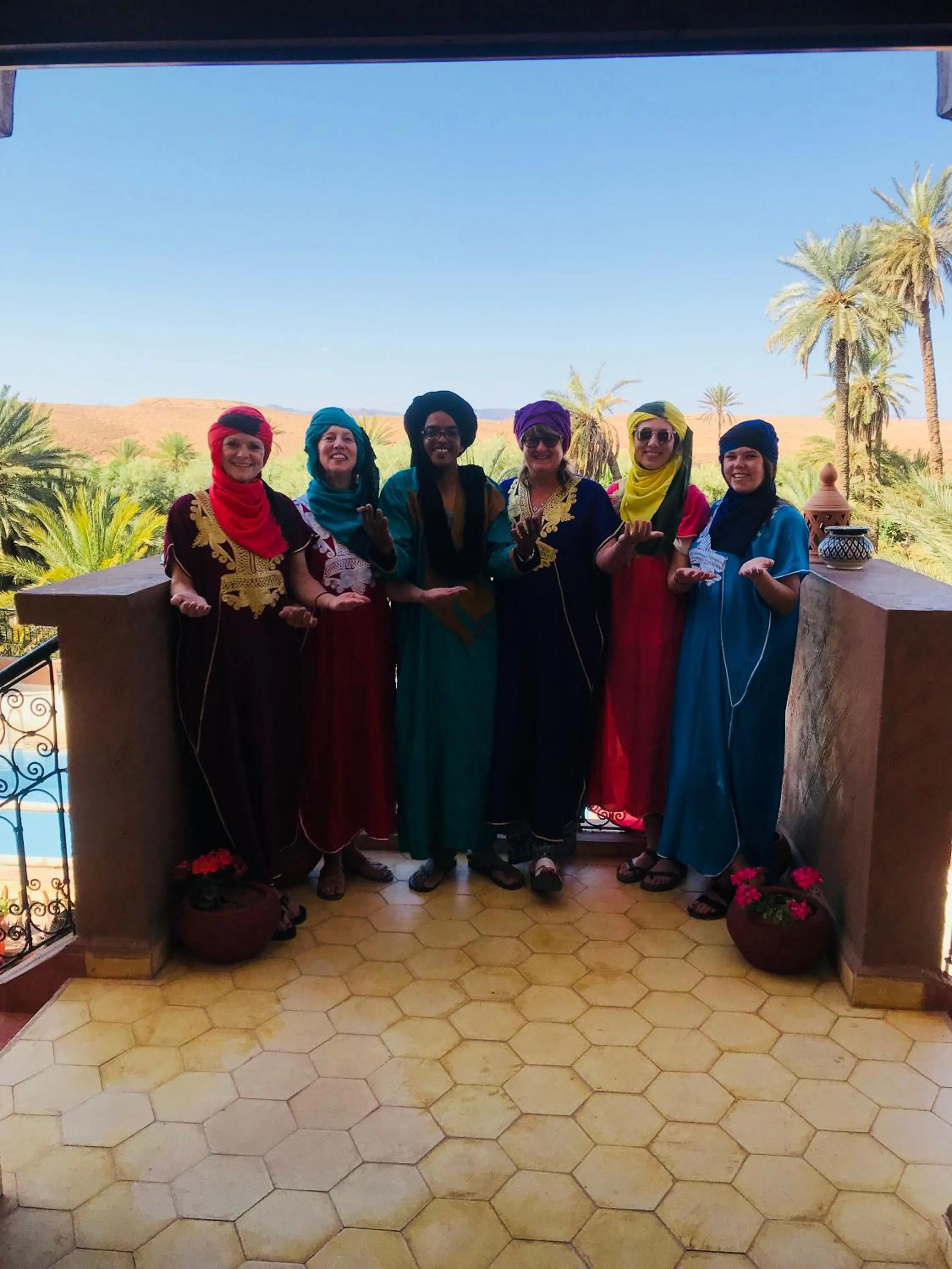 People in Riad Dar Bab Todra