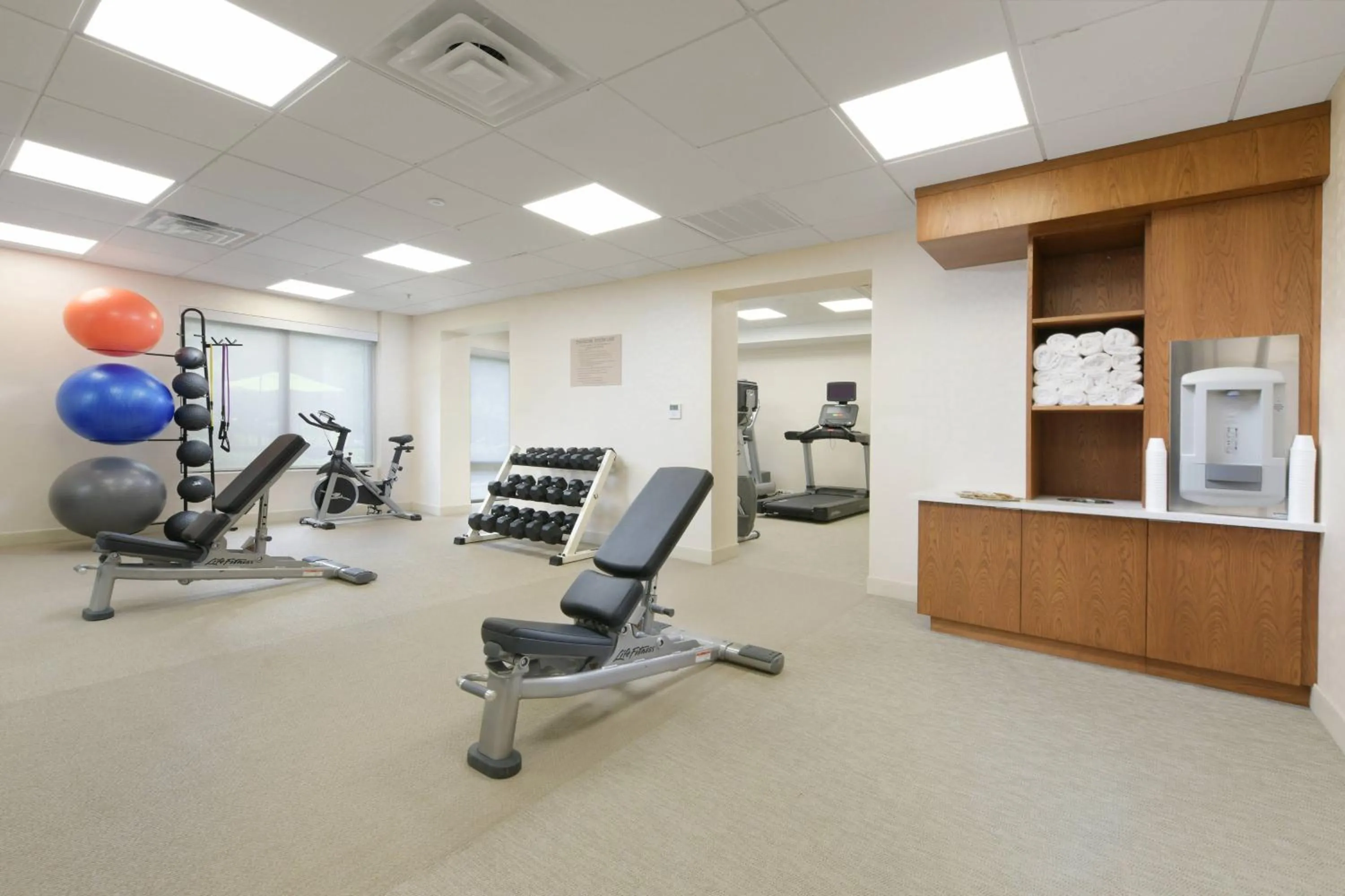Fitness centre/facilities in SpringHill Suites Dallas Addison/Quorum Drive