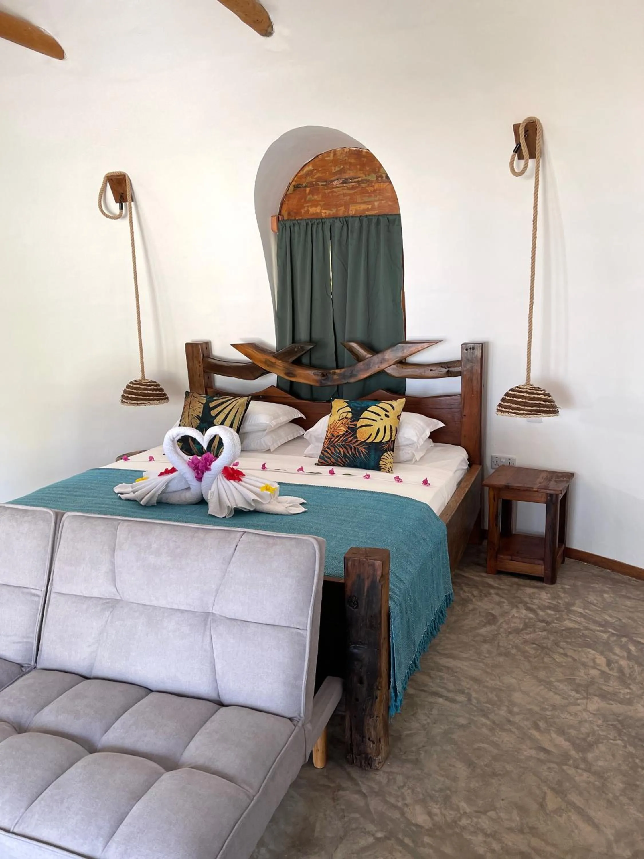 Bed in Aya Beach Resort