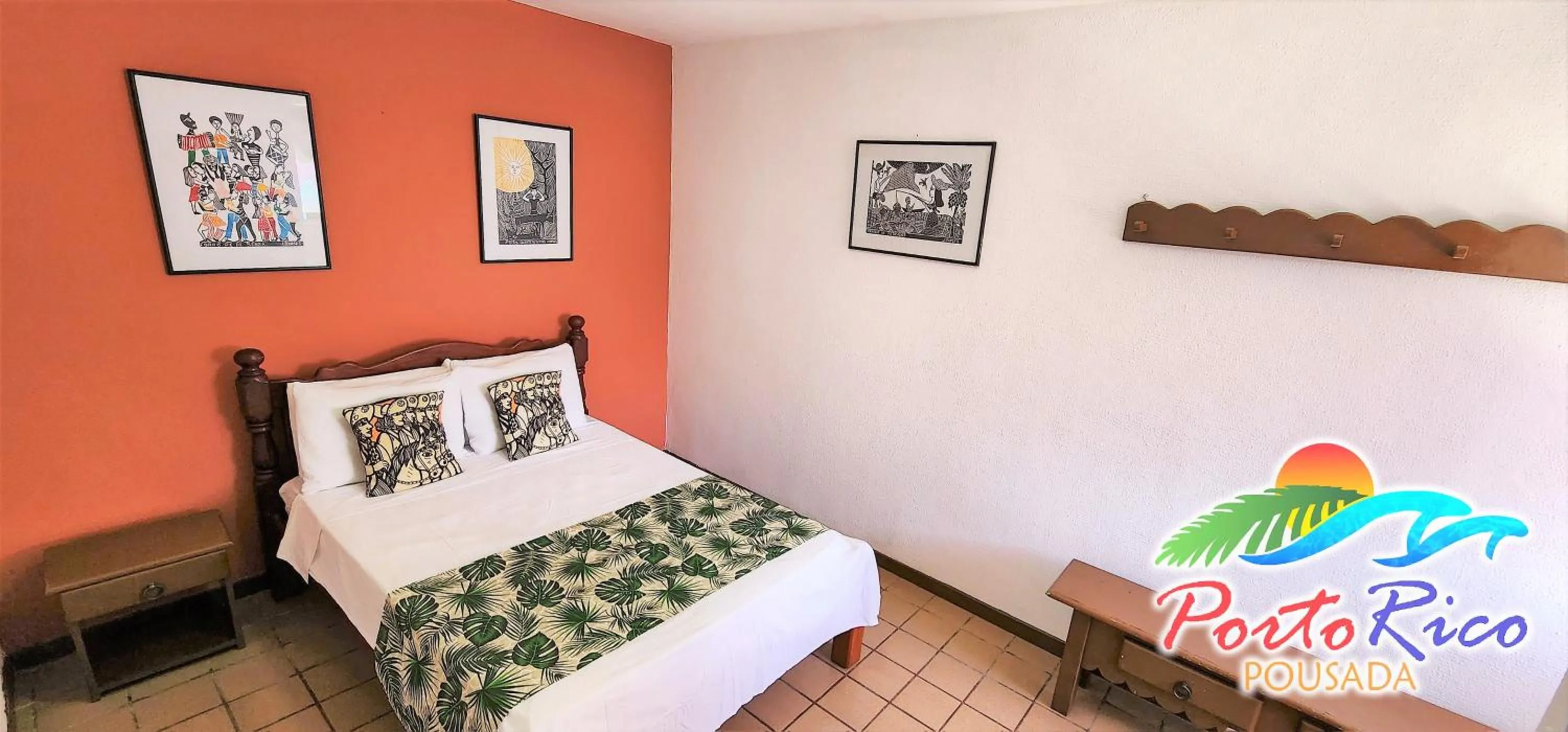 Bed in Pousada Porto Rico