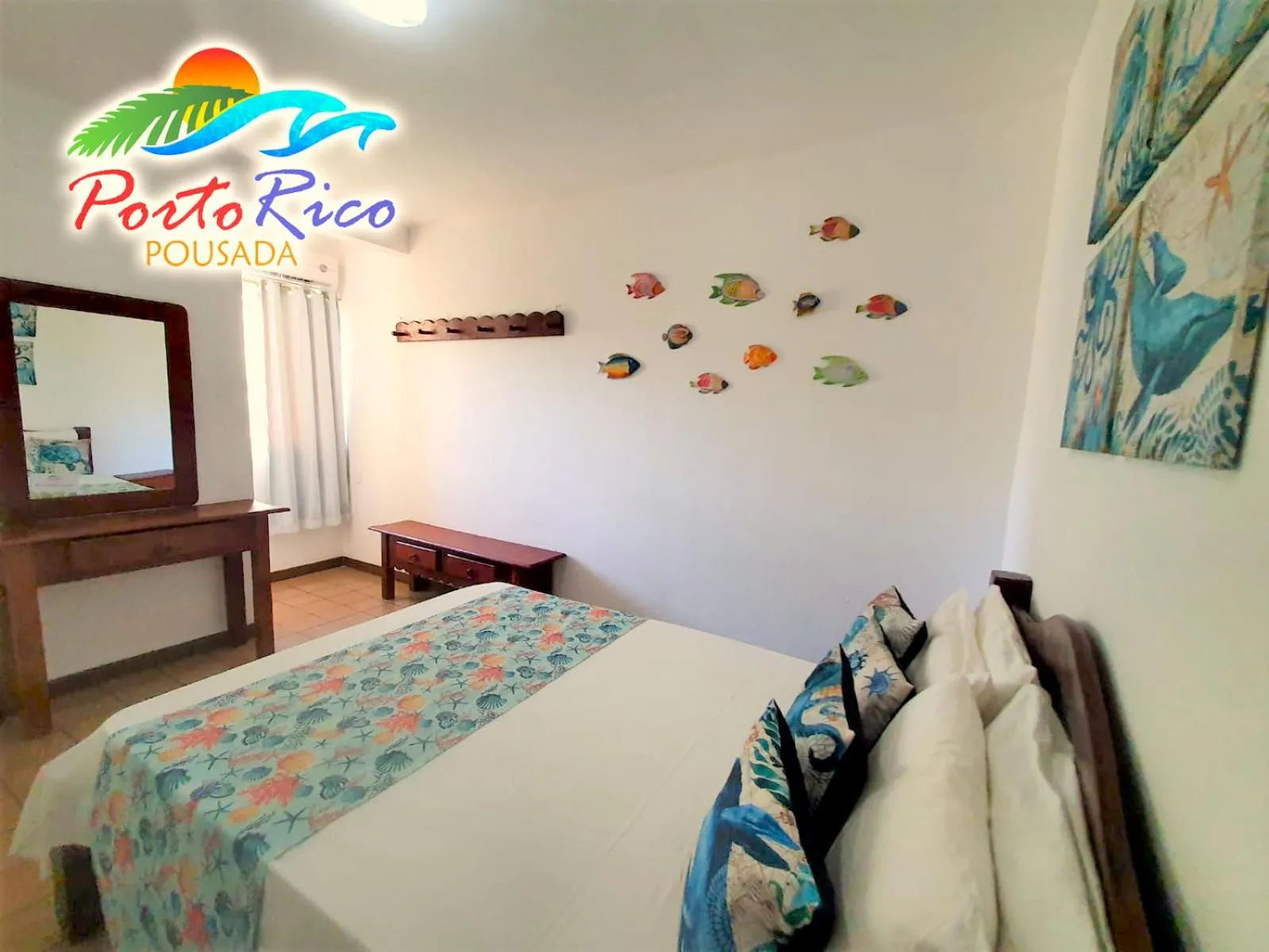 Bed in Pousada Porto Rico