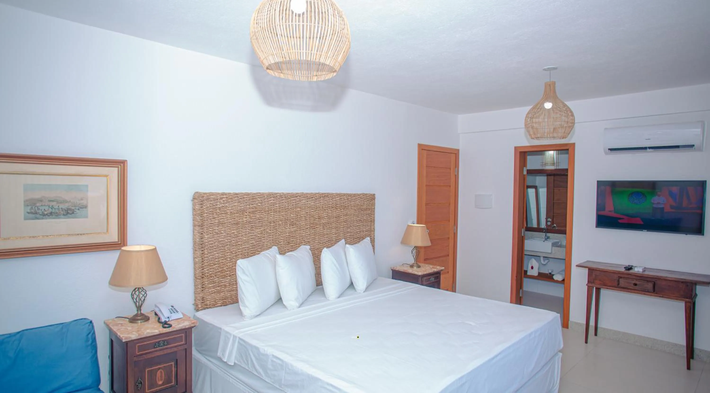 Bed in Arraial Bangalô Praia Hotel