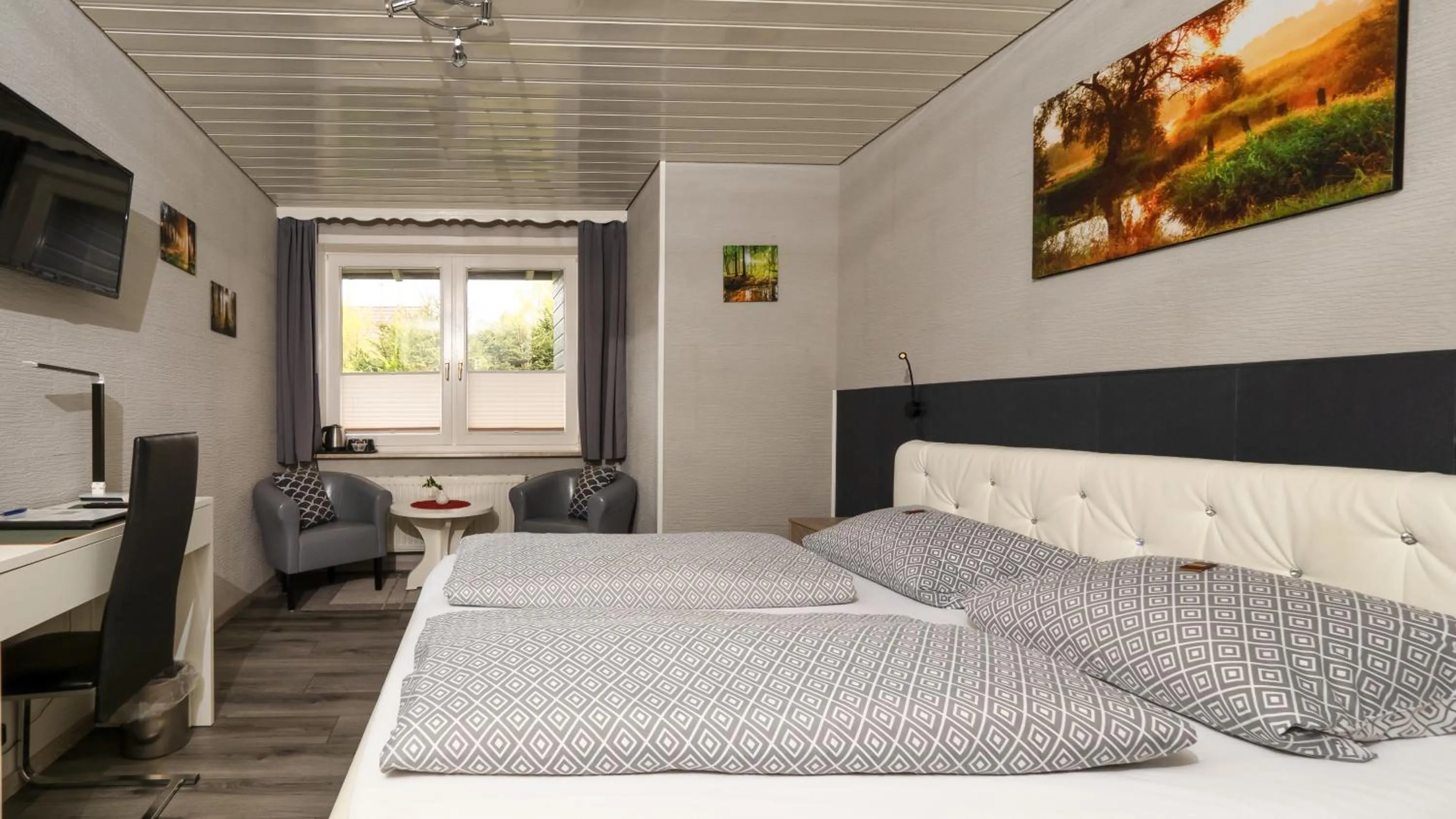 Bed in Hotel Brunnenbach