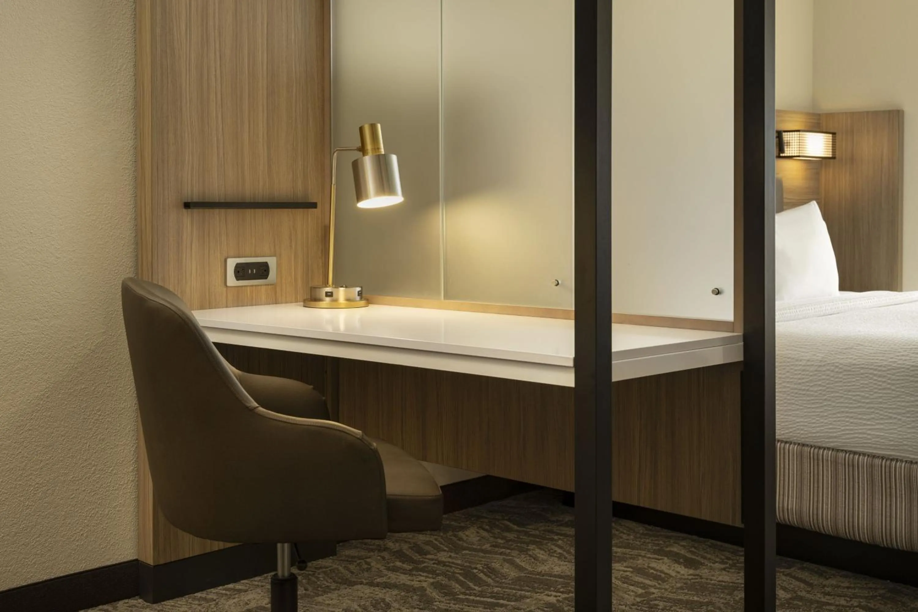 Photo of the whole room, Bed in SpringHill Suites Fort Worth University