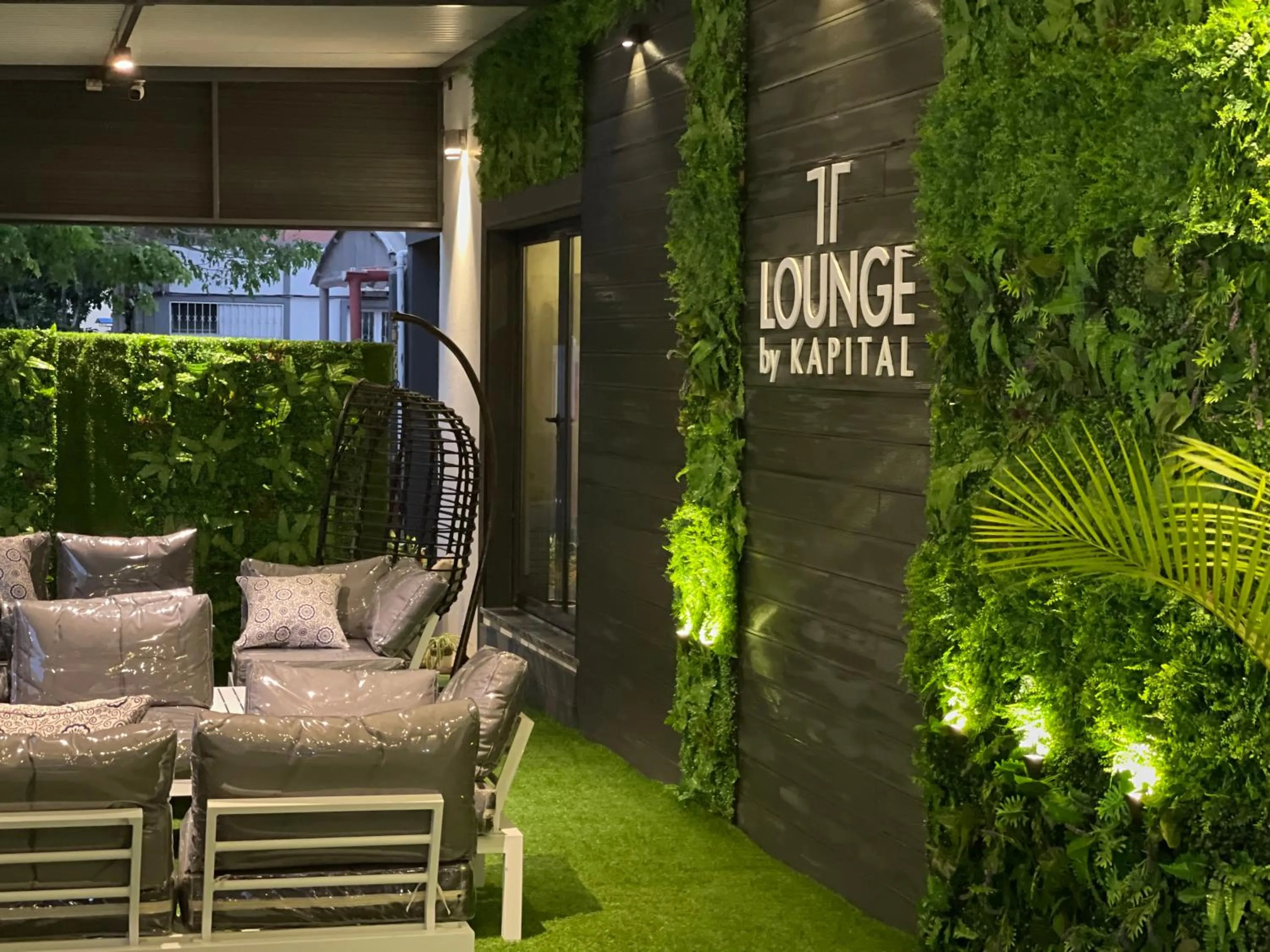 Seating area in Hotel Kapital