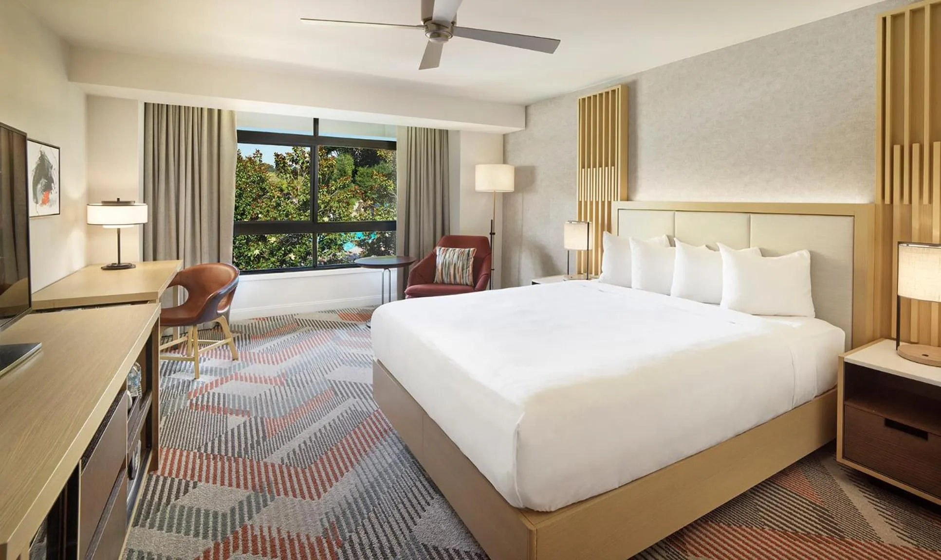 Bed in Hyatt Regency Monterey Hotel and Spa