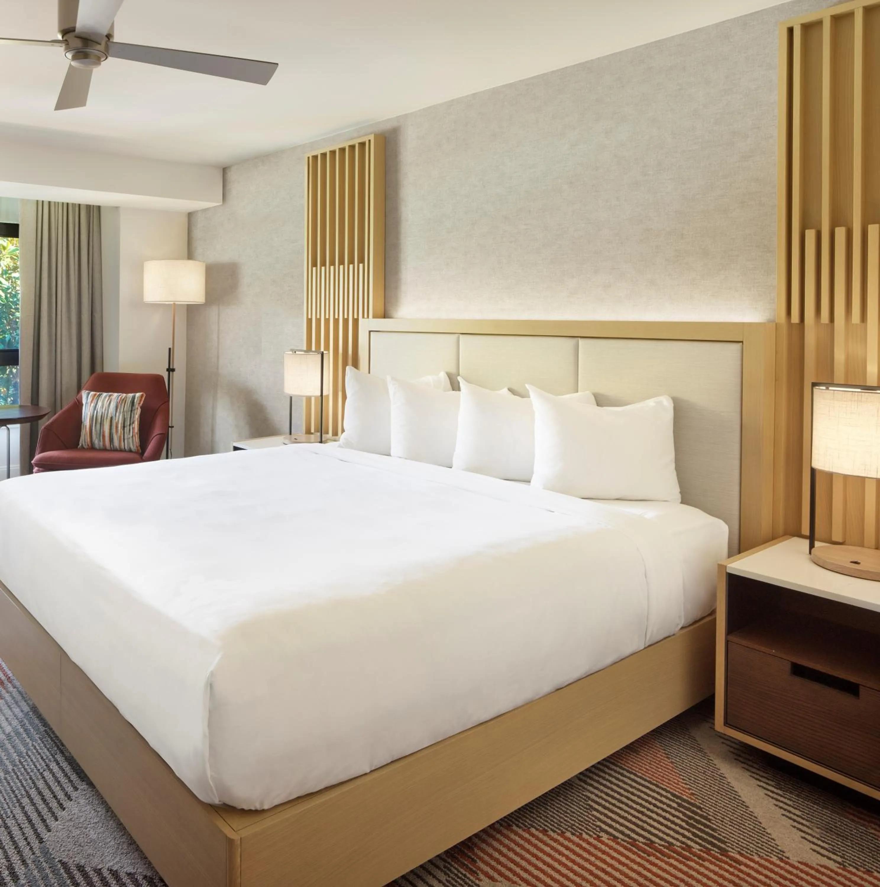 Bed in Hyatt Regency Monterey Hotel and Spa