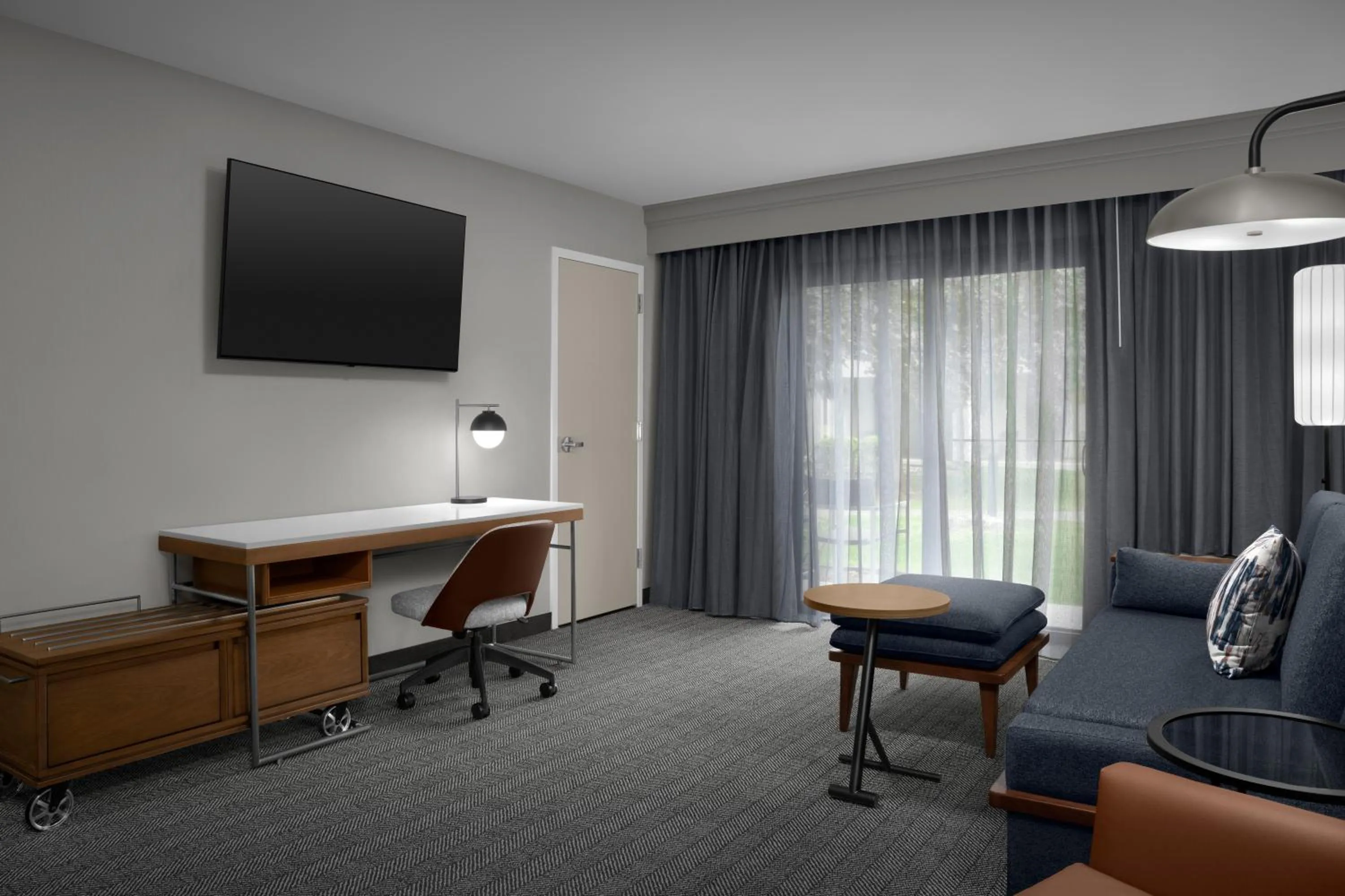 Living room in Courtyard Spokane Downtown at the Convention Center