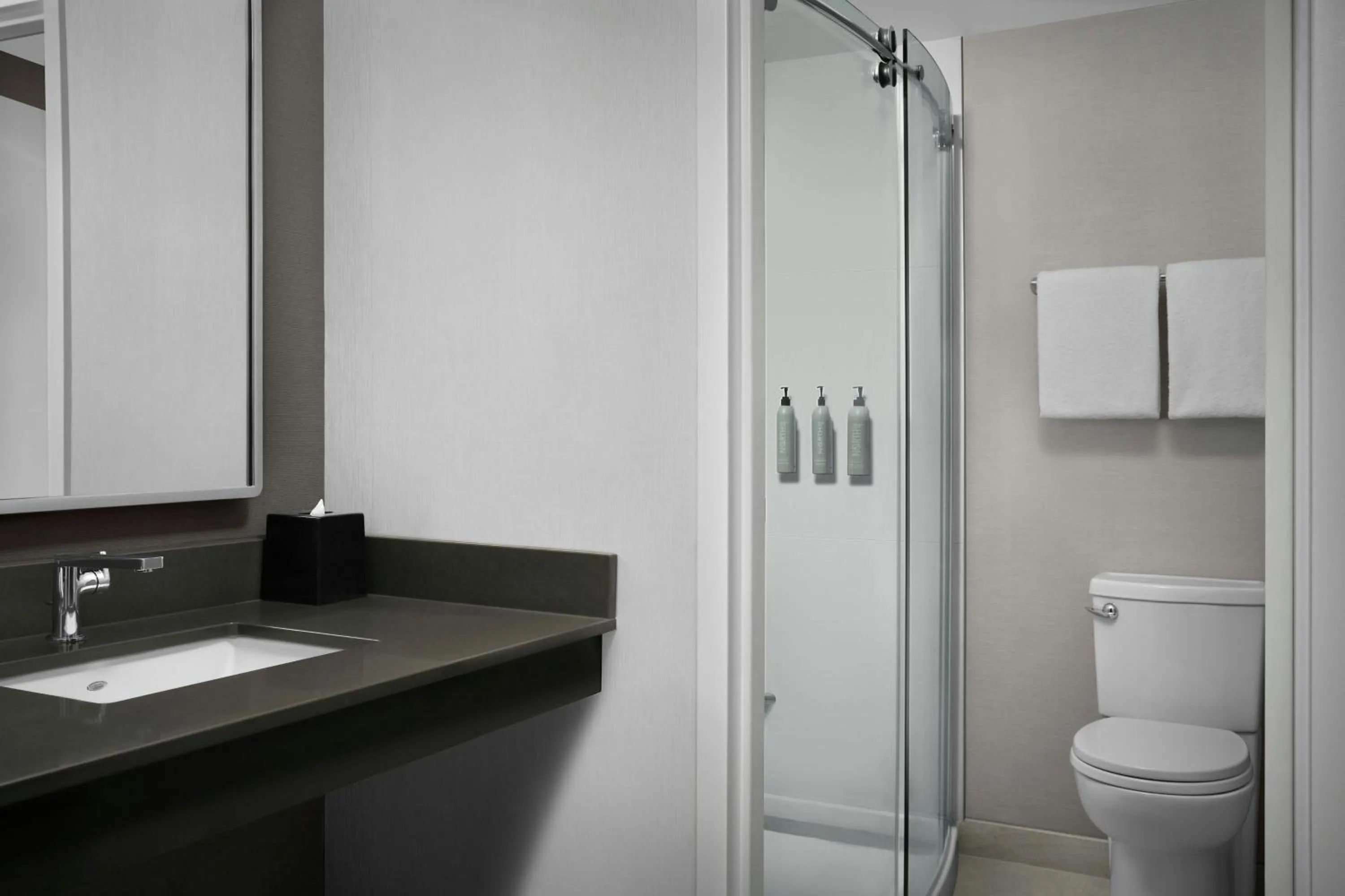 Bathroom in Courtyard Spokane Downtown at the Convention Center