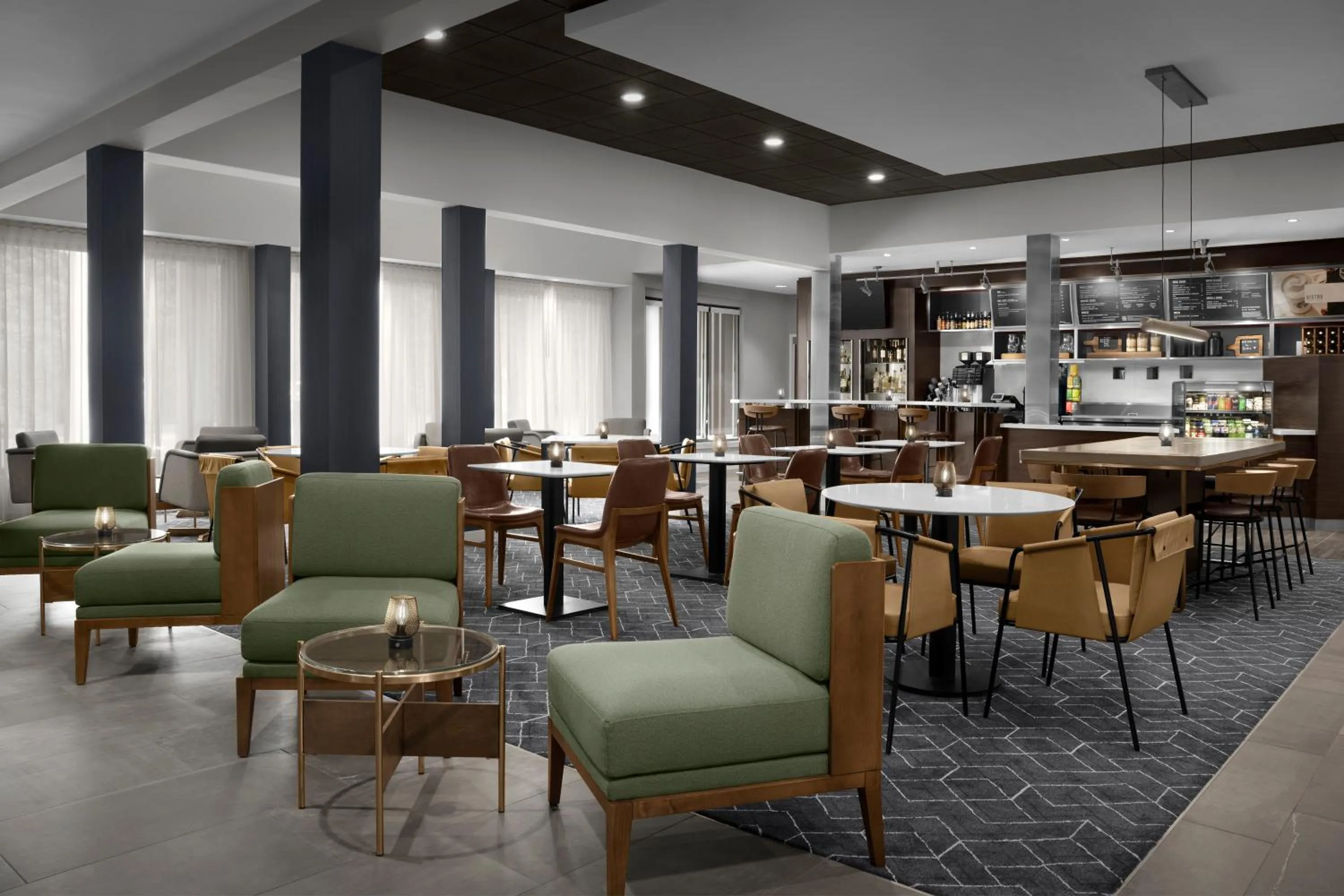 Seating area in Courtyard Spokane Downtown at the Convention Center