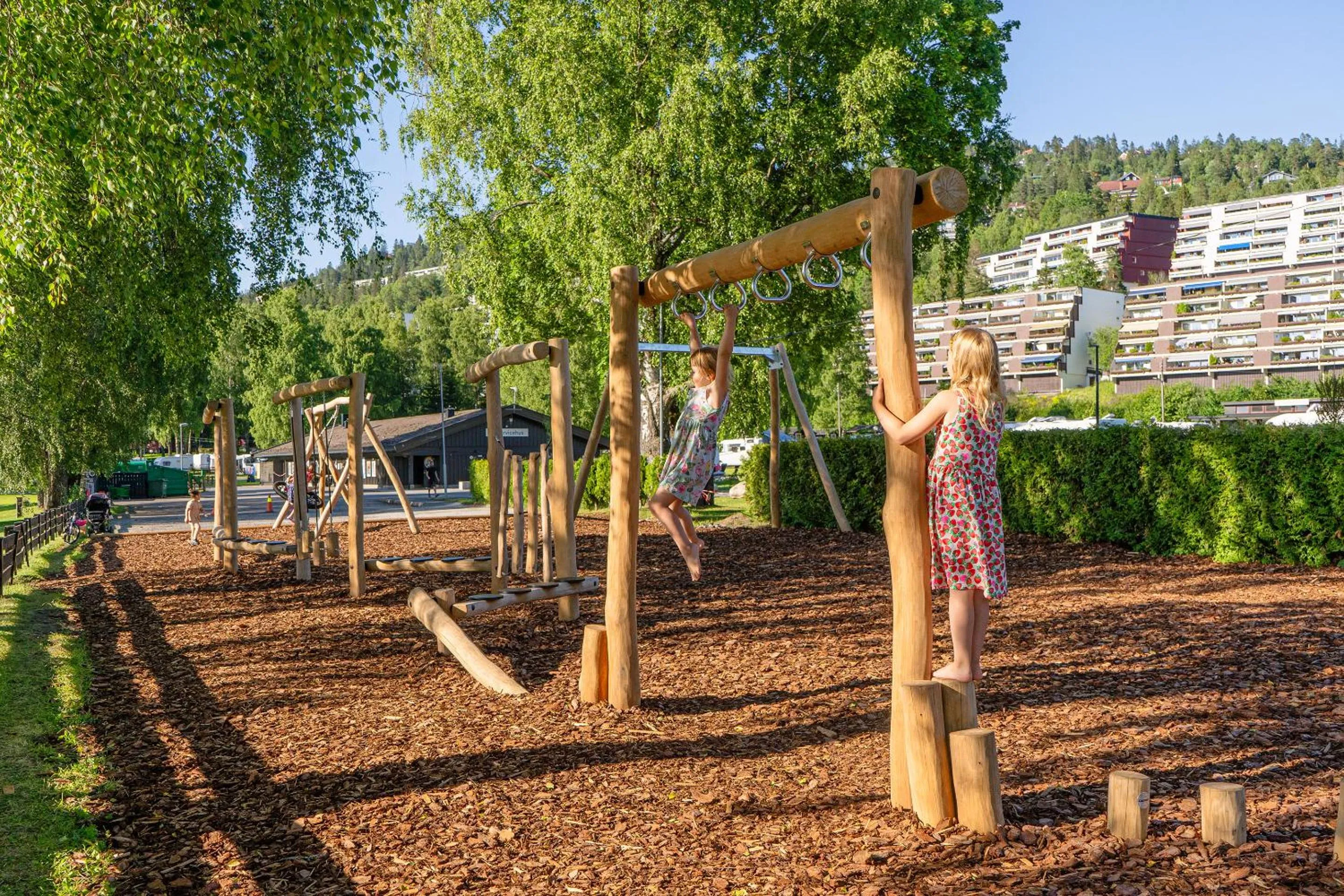 Children play ground in Topcamp Bogstad - Oslo