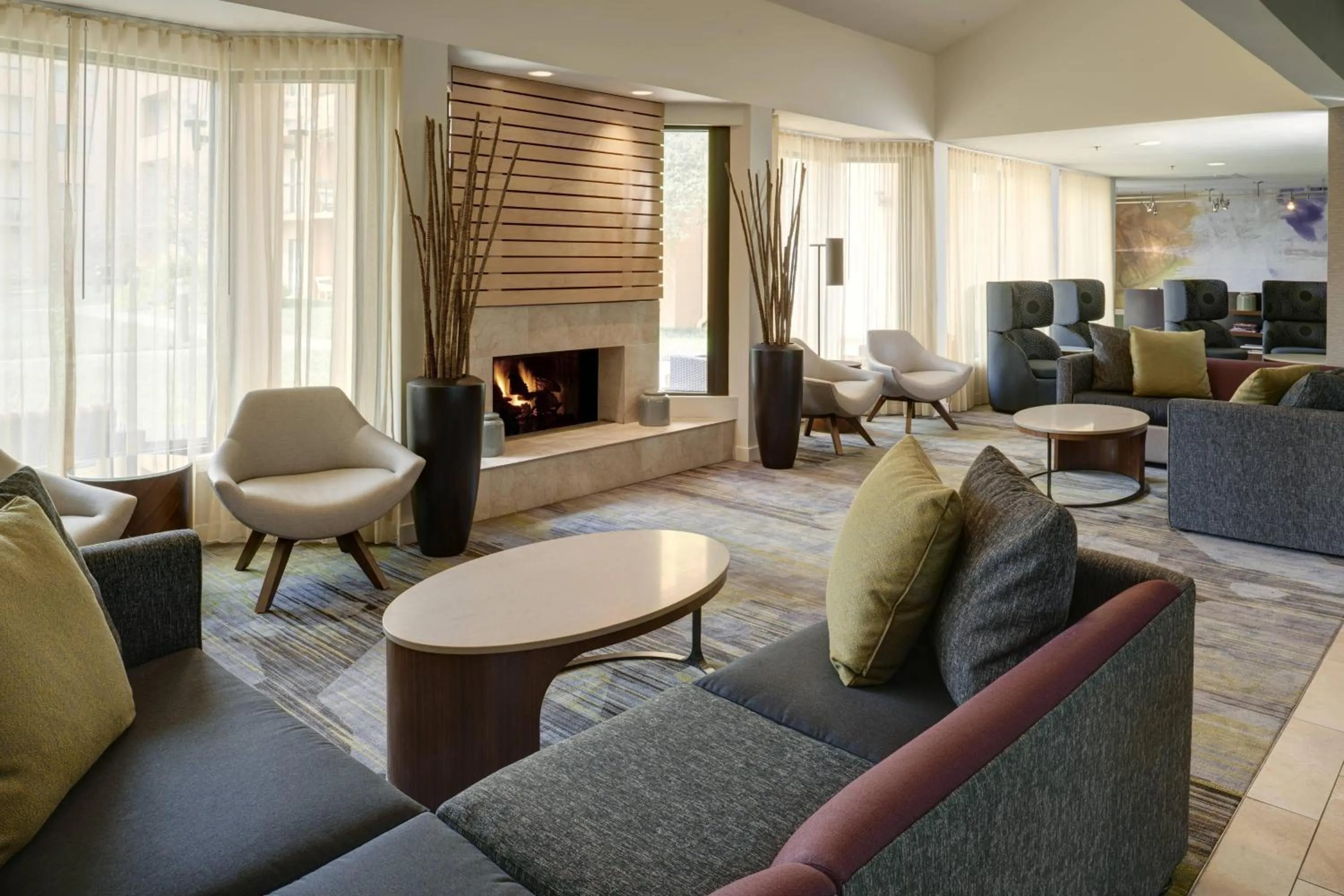 Lobby or reception in Courtyard by Marriott Indianapolis Airport