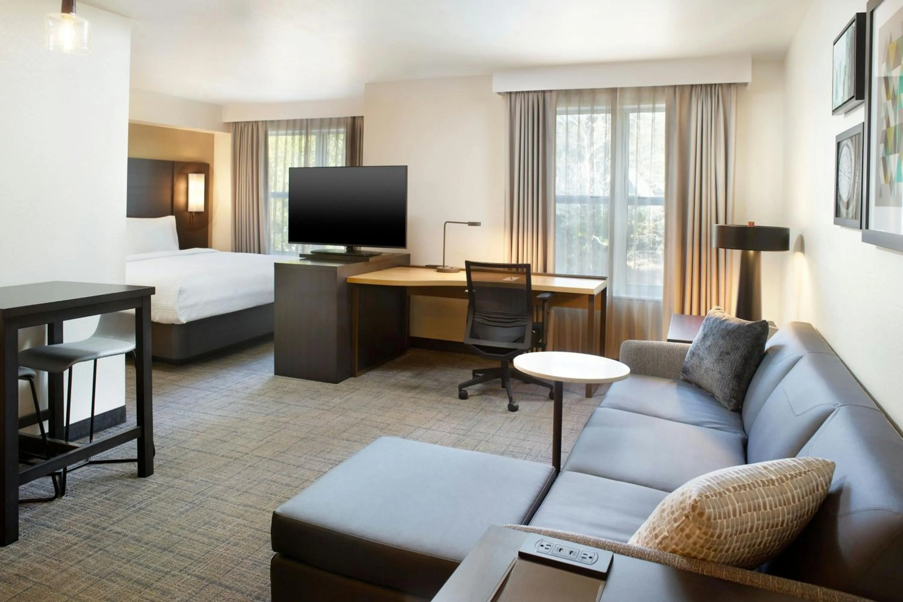 Living room, Bed in Residence Inn by Marriott Covington Northshore