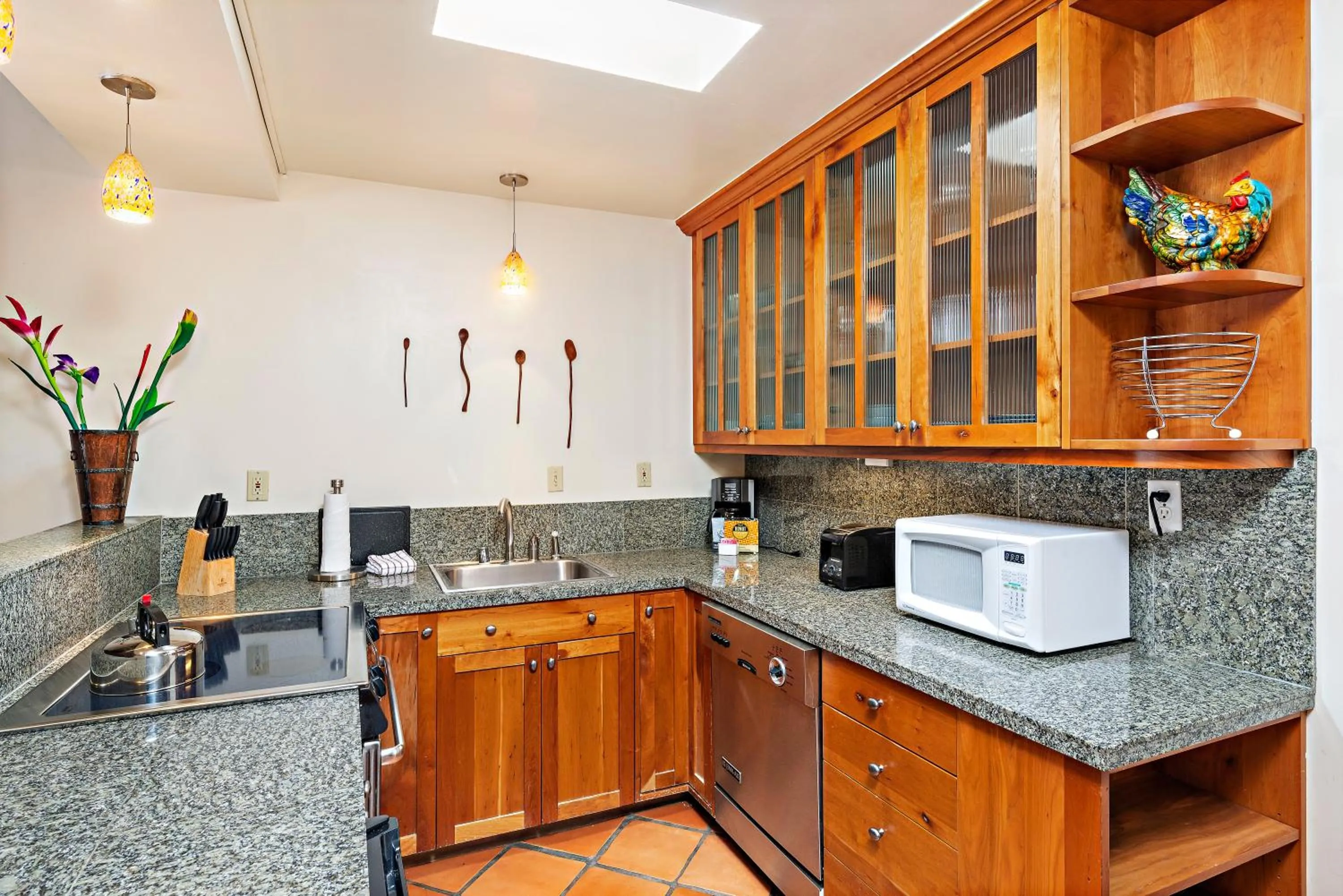 kitchen in Fort Marcy Suites by All Seasons Resort Lodging