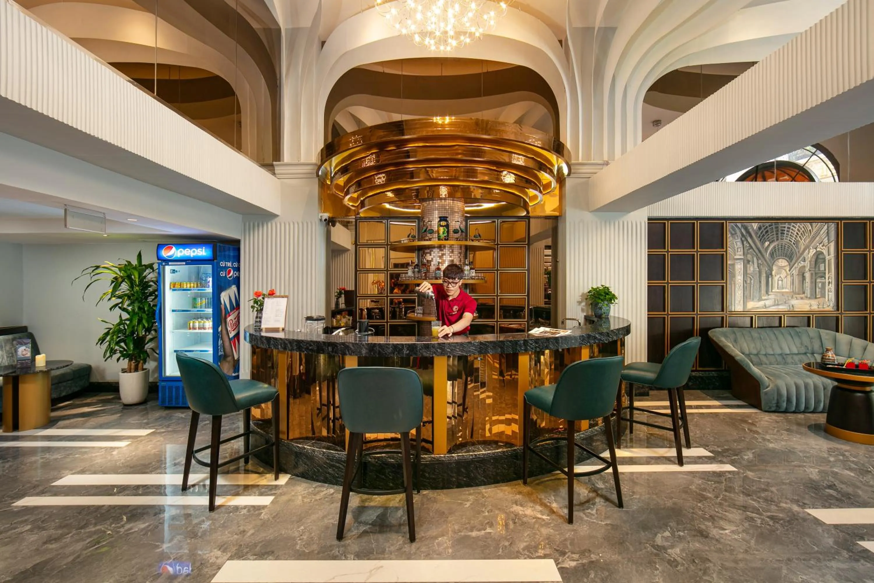 Lobby or reception in MAY DE VILLE Lakeside Hotel