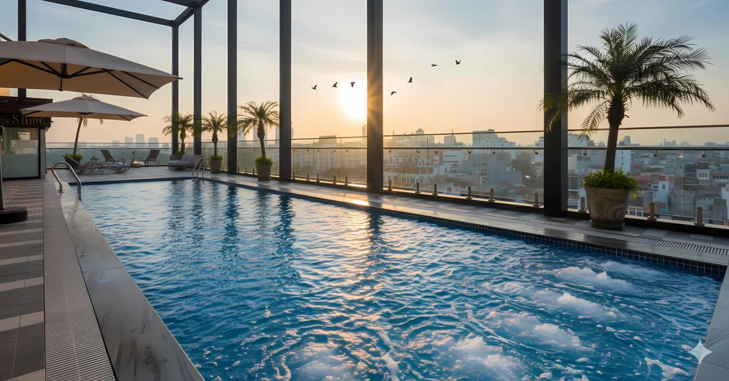 Swimming pool in MAY DE VILLE Lakeside Hotel