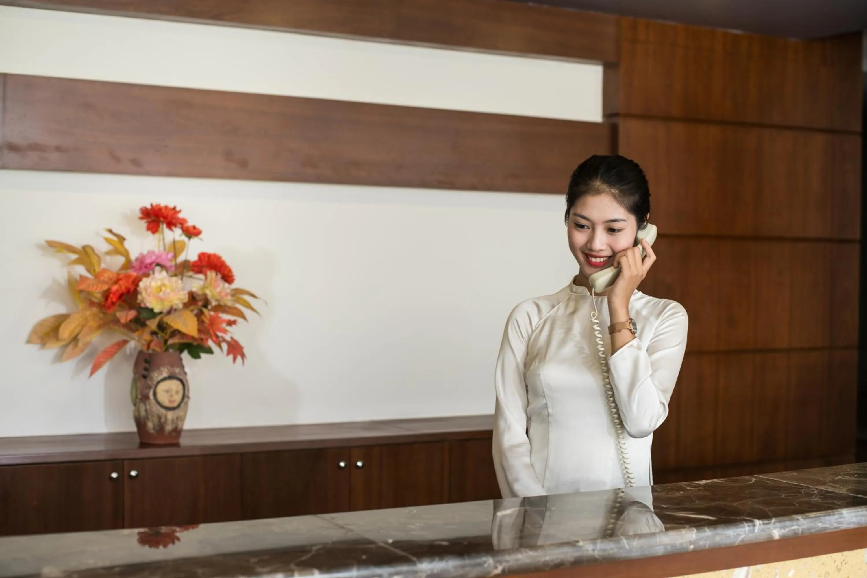 Staff in The Sunriver Boutique Hotel Hue