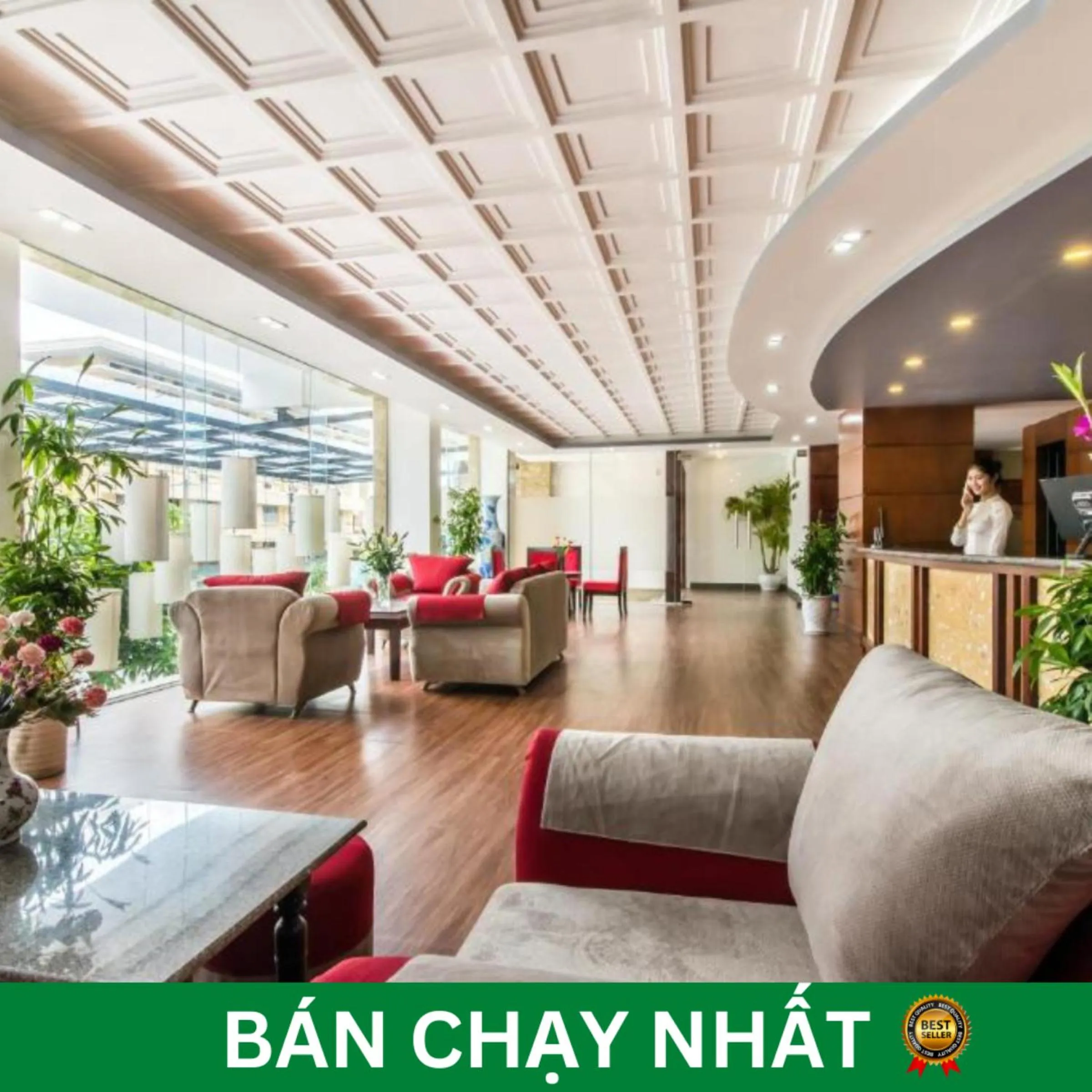 Lobby or reception in The Sunriver Boutique Hotel Hue