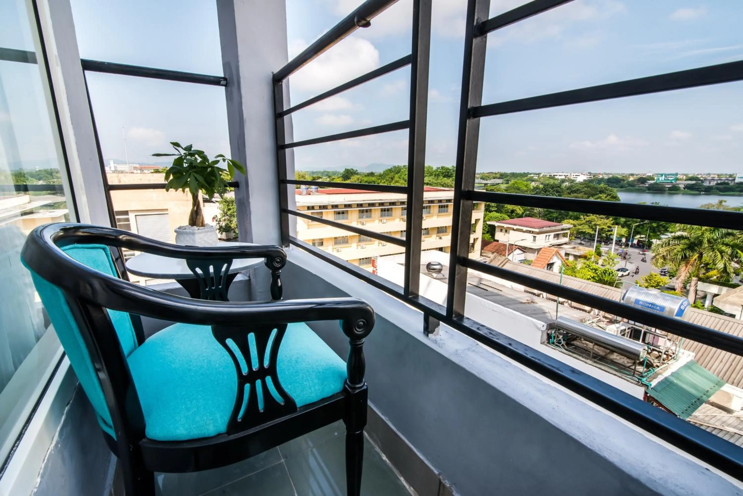 Balcony/Terrace in The Sunriver Boutique Hotel Hue