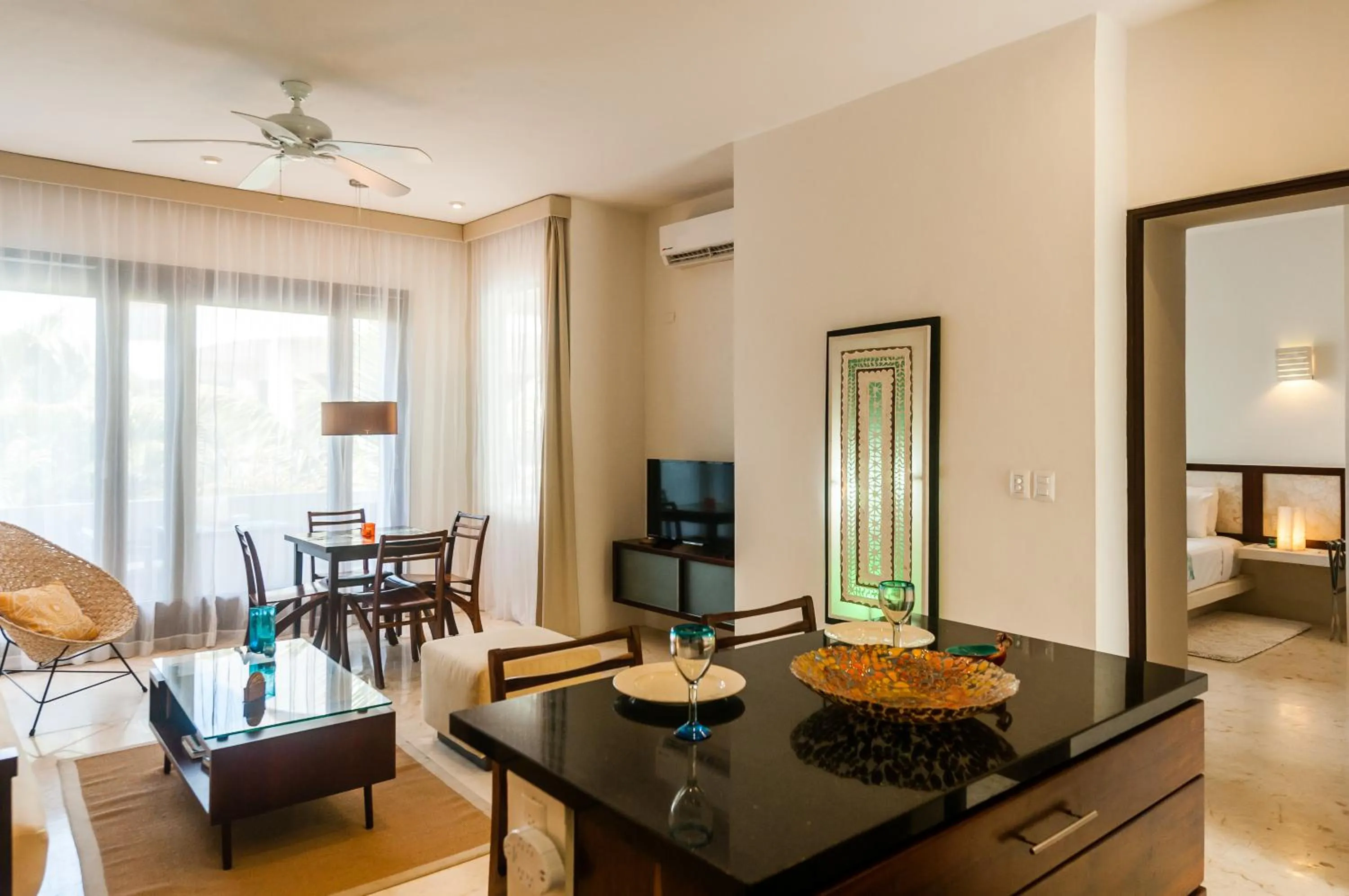 Living room in Mak Nuk Village - Clothing Optional