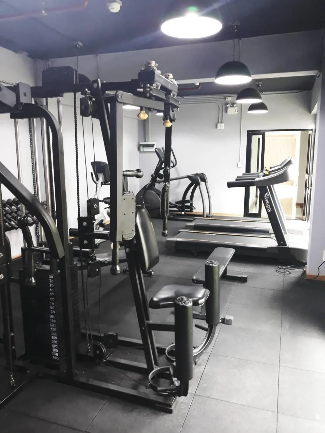 Fitness centre/facilities in The Green View Hotel