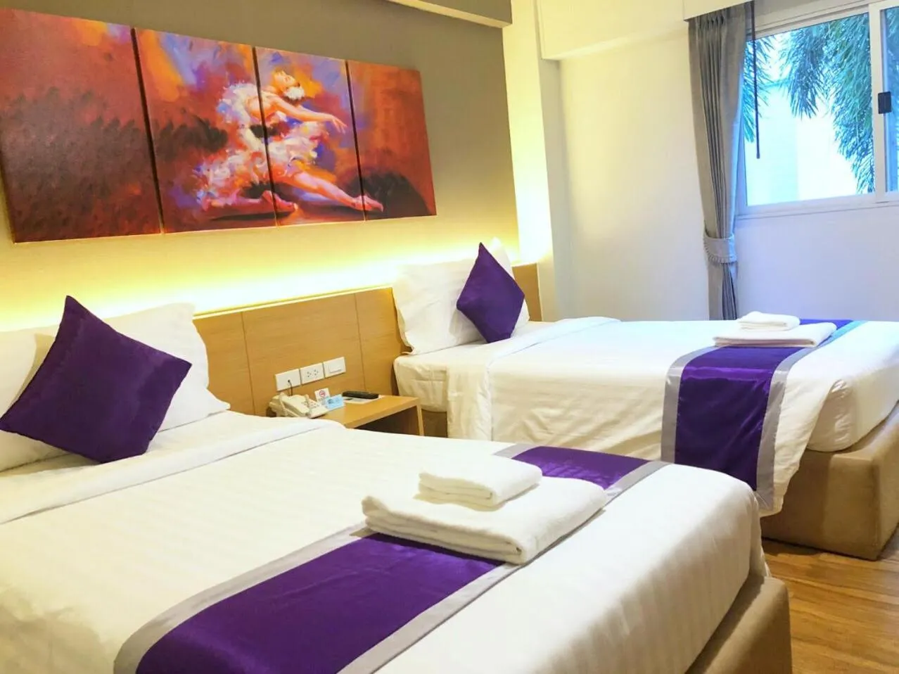 Bed in The Green View Hotel