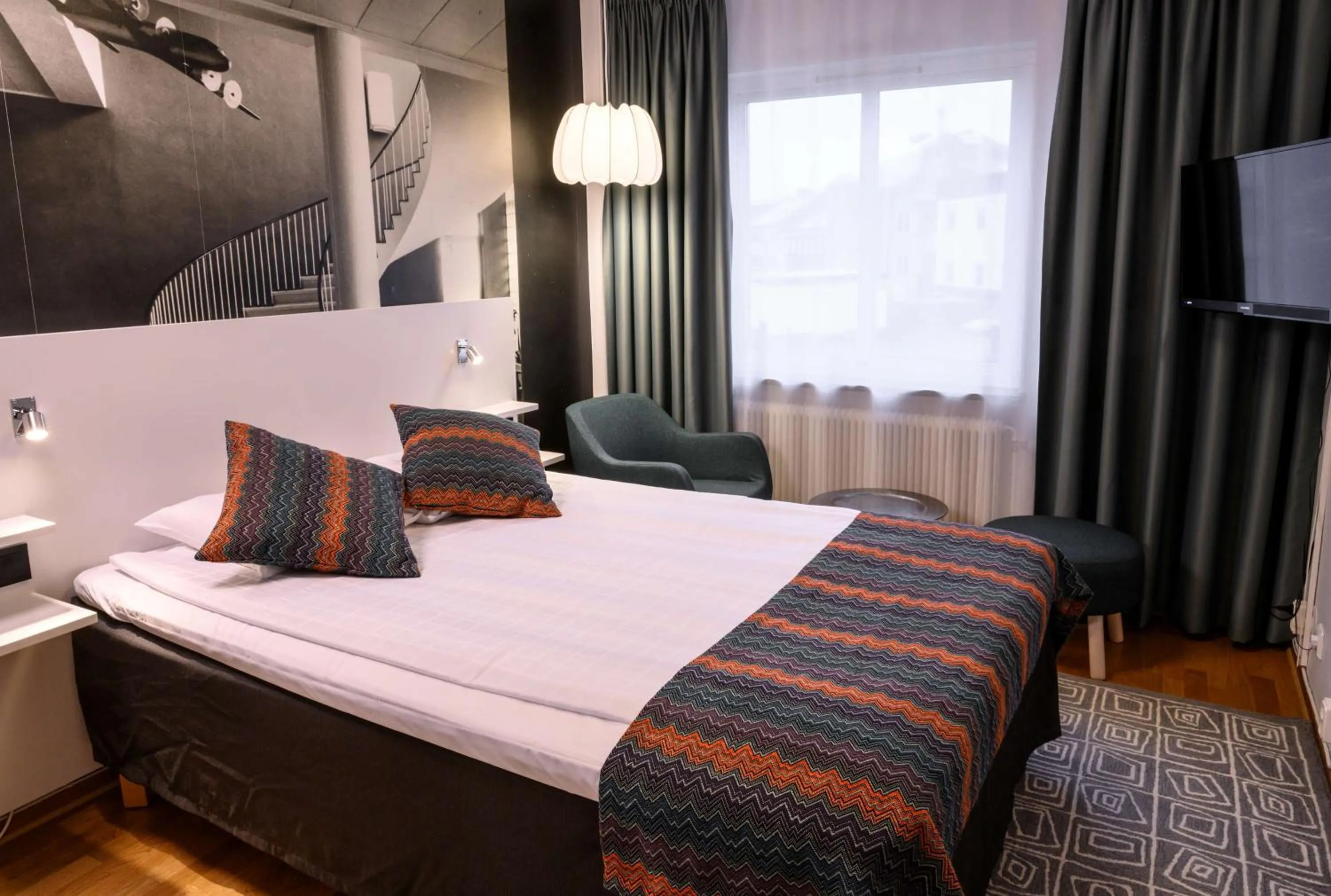 Bedroom, Bed in Scandic Värnamo