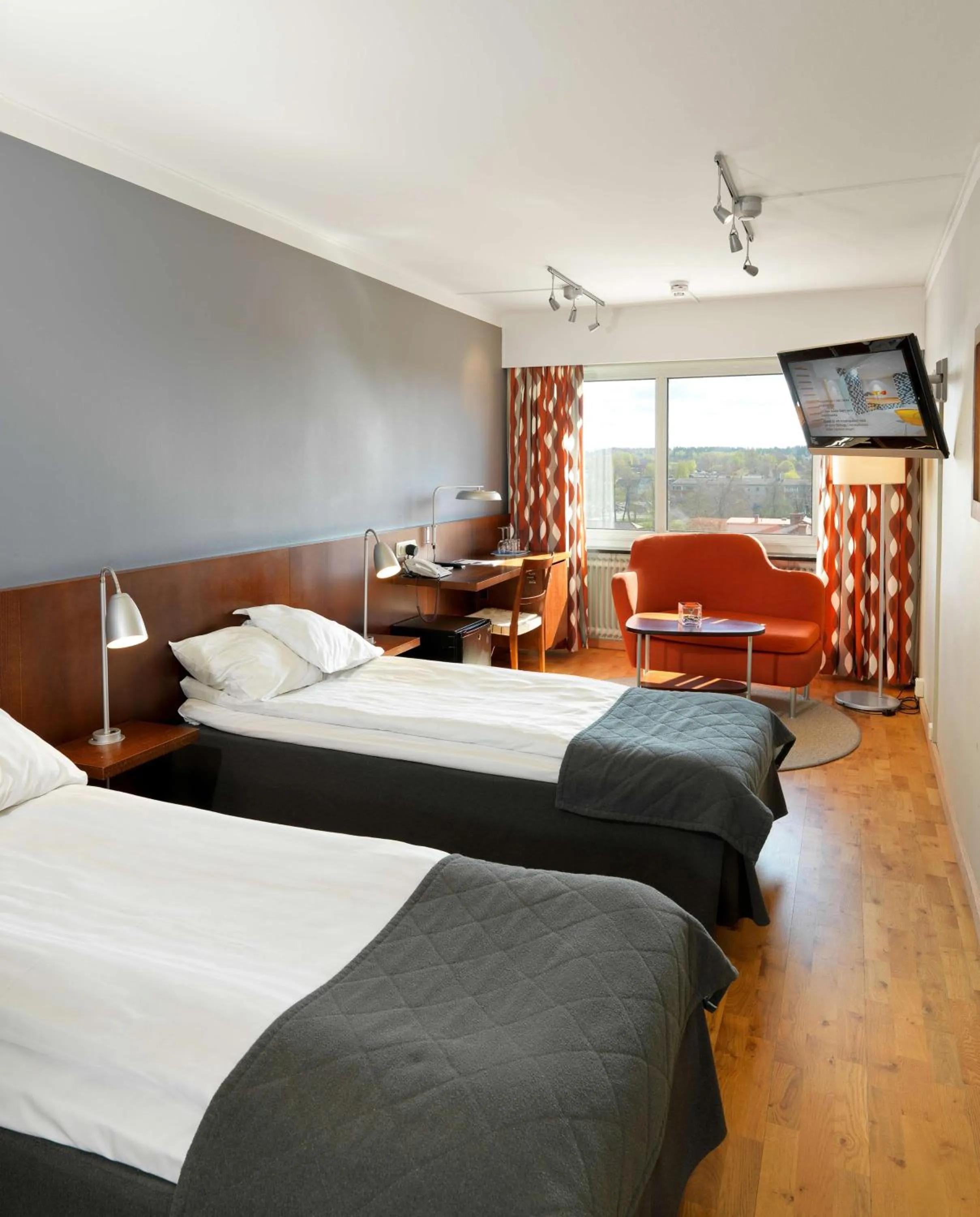 Photo of the whole room, Bed in Scandic Värnamo