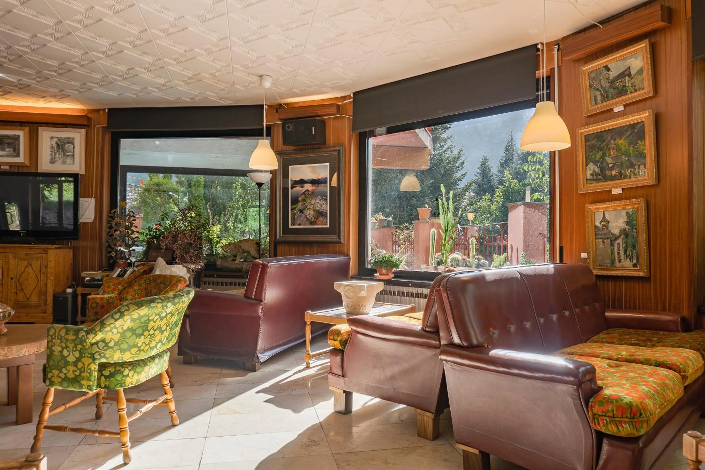 Communal lounge/ TV room in Hotel Cardós