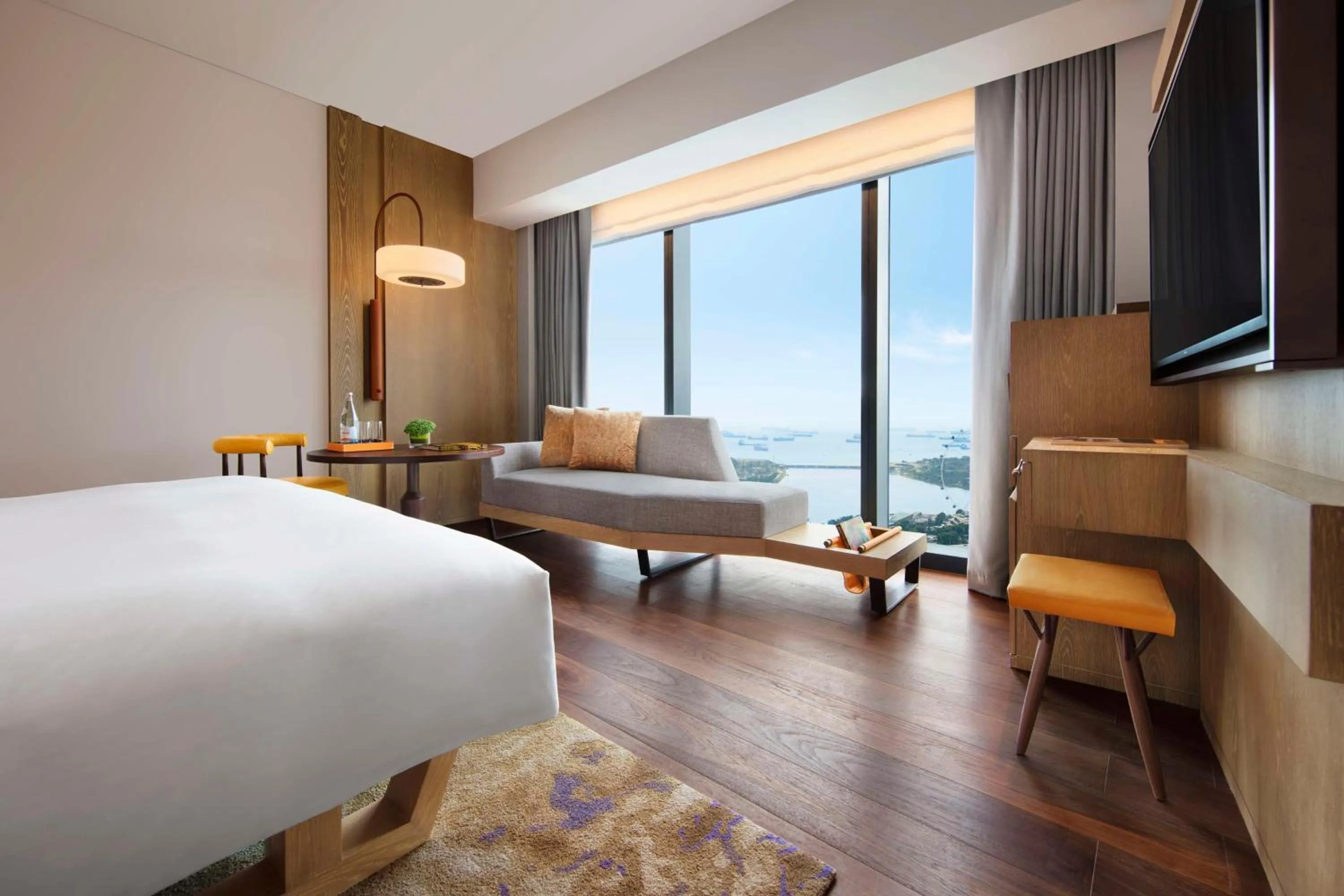 Bedroom, Bed in Andaz Singapore, By Hyatt