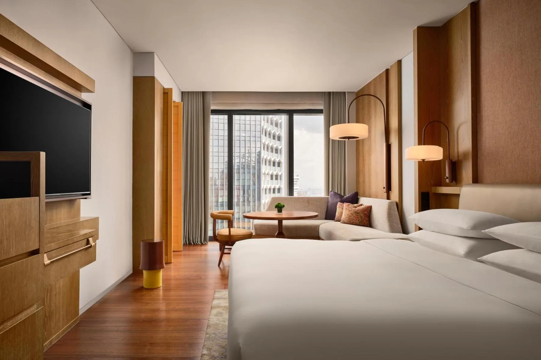 Bedroom, Bed in Andaz Singapore, By Hyatt
