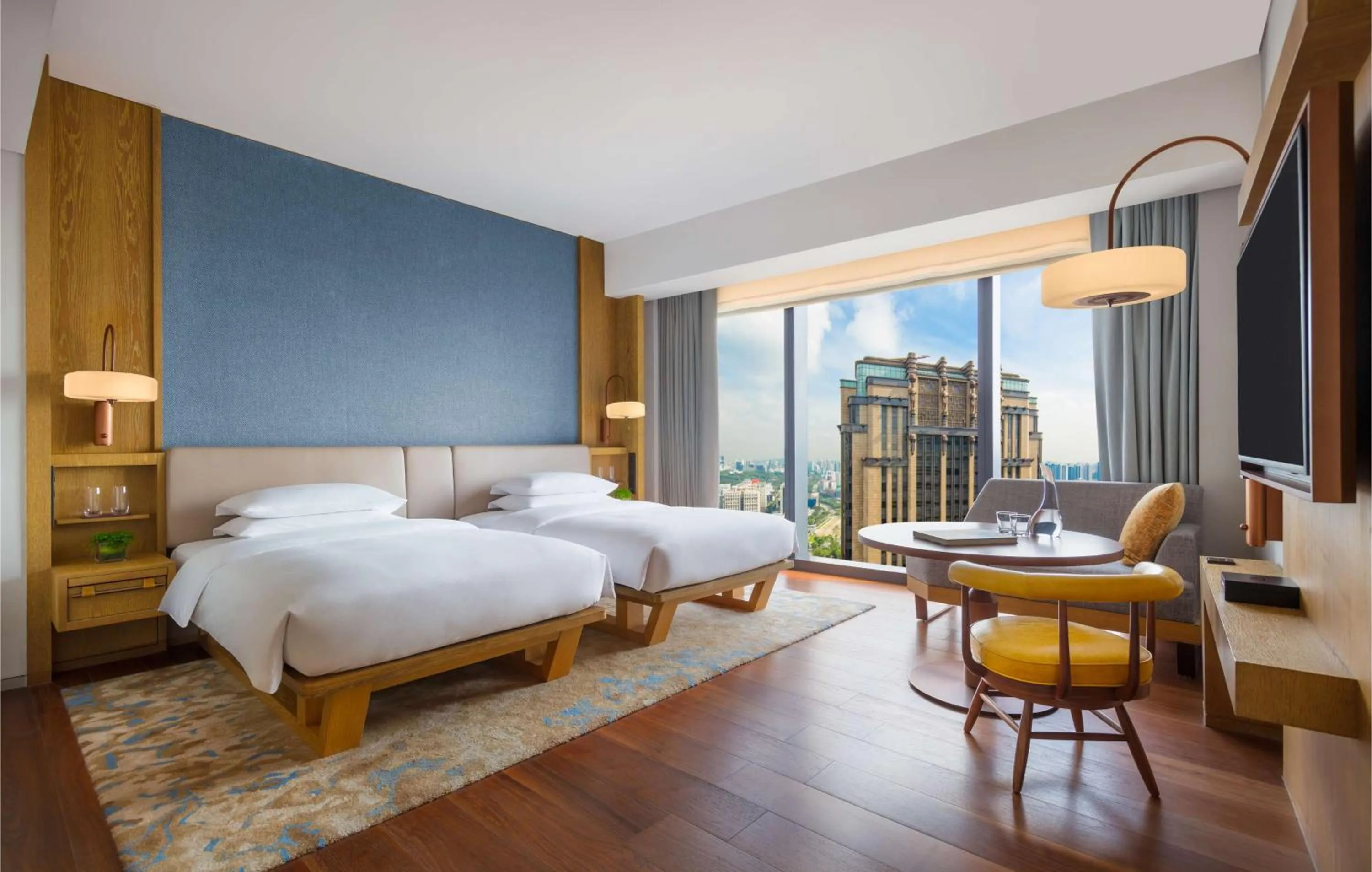 Photo of the whole room, Bed in Andaz Singapore, By Hyatt