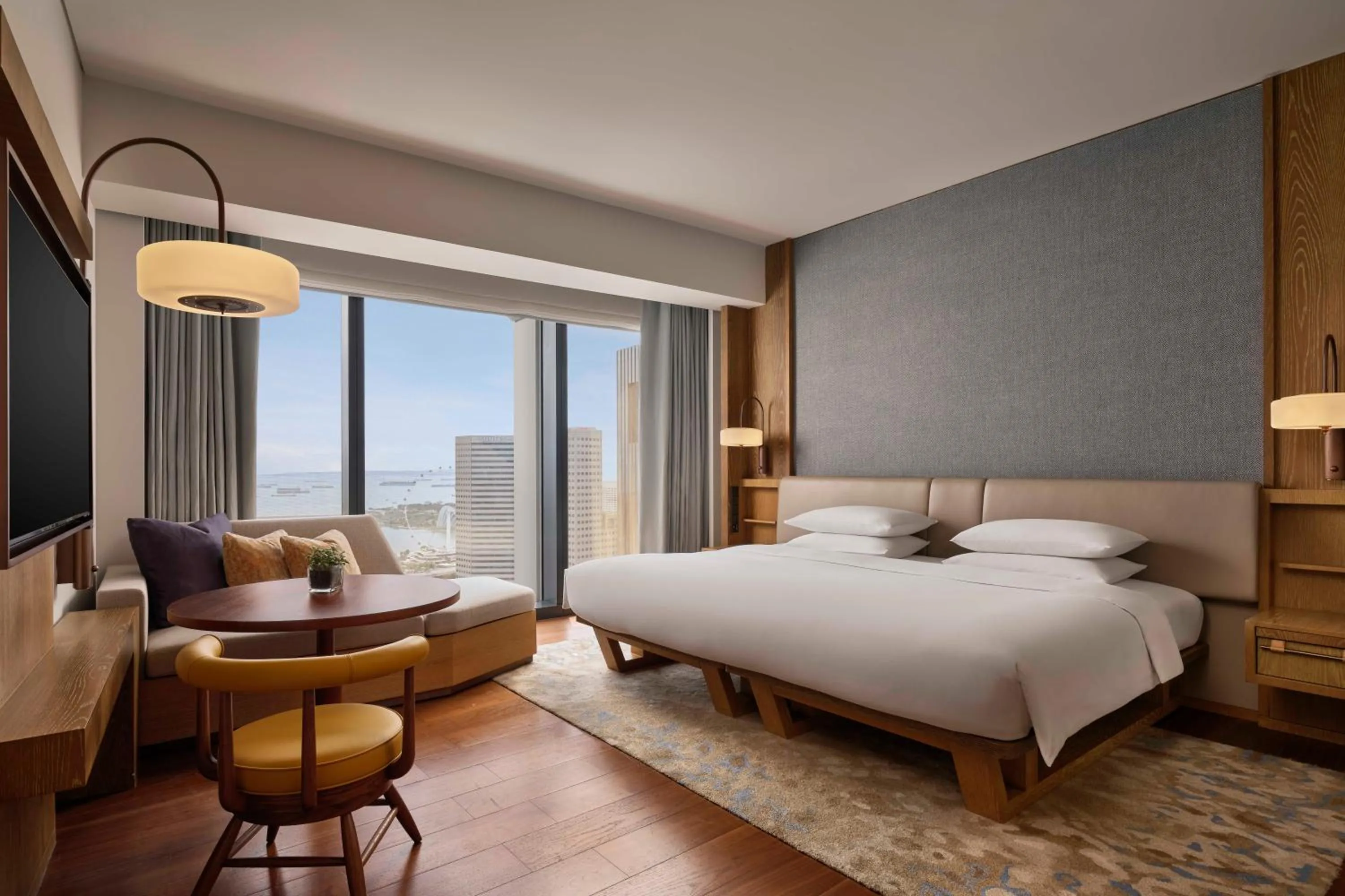 Bedroom, Bed in Andaz Singapore, By Hyatt