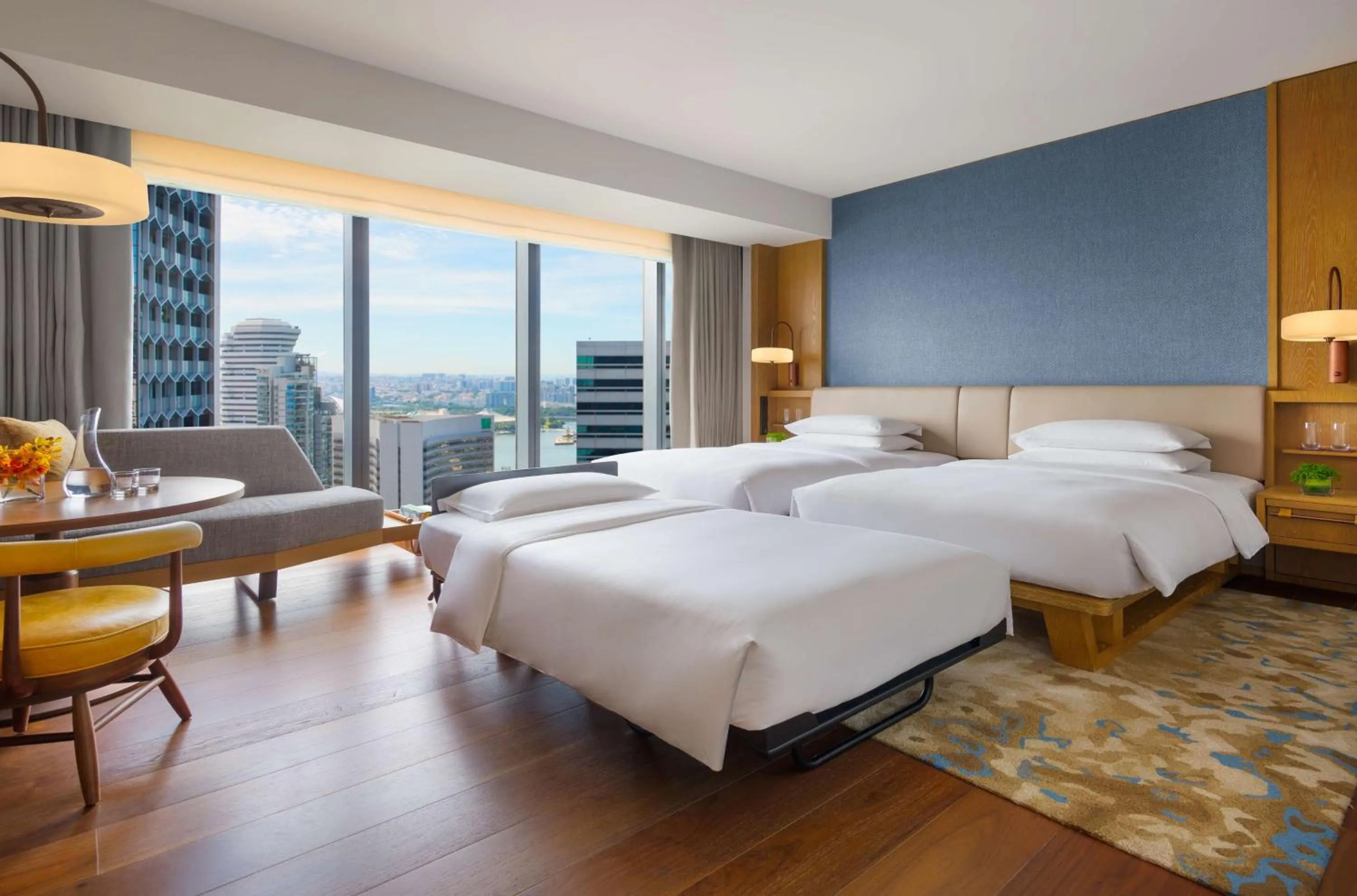 Photo of the whole room, Bed in Andaz Singapore, By Hyatt