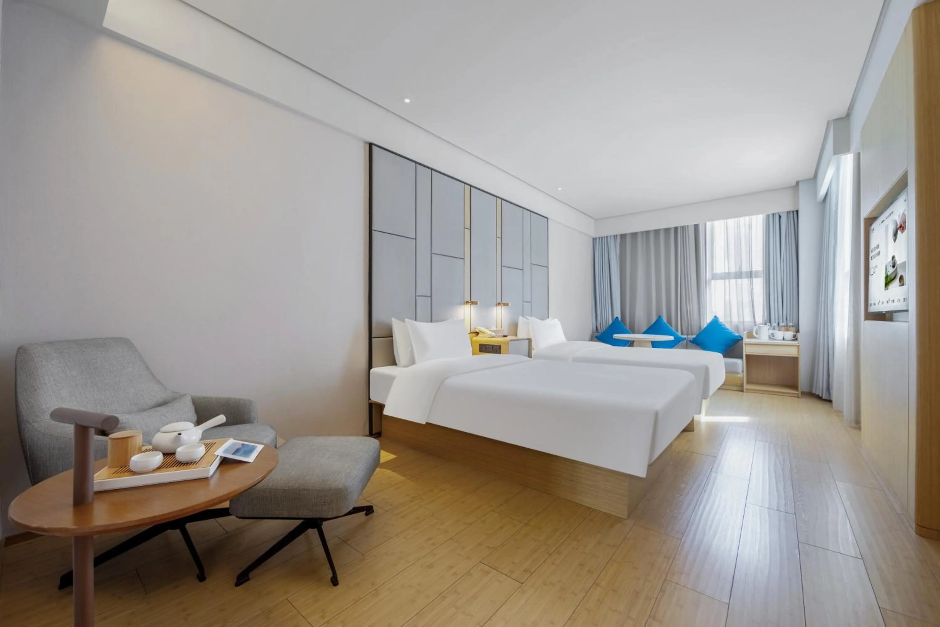 Bed in JI Hotel Shanghai Jinqiao