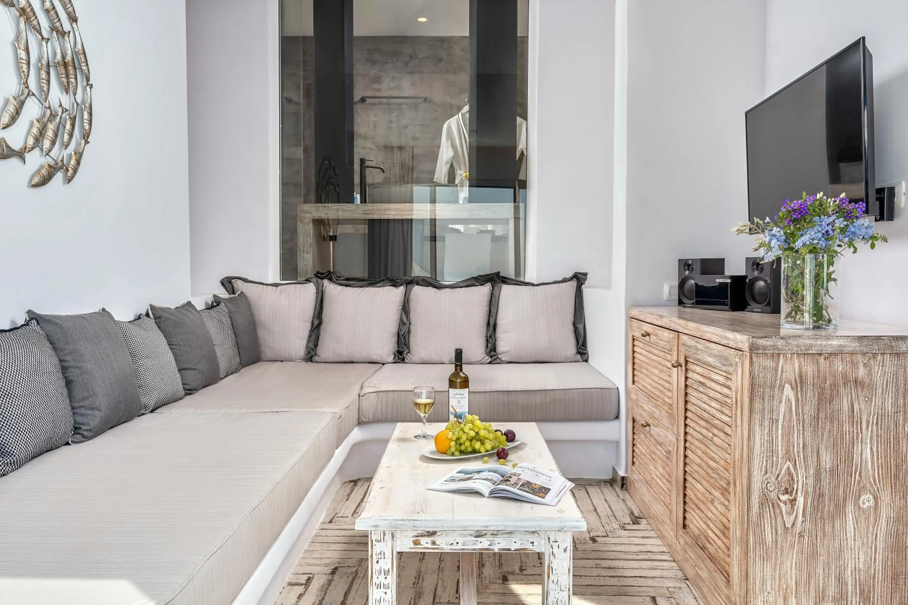 Living room in Agali Houses