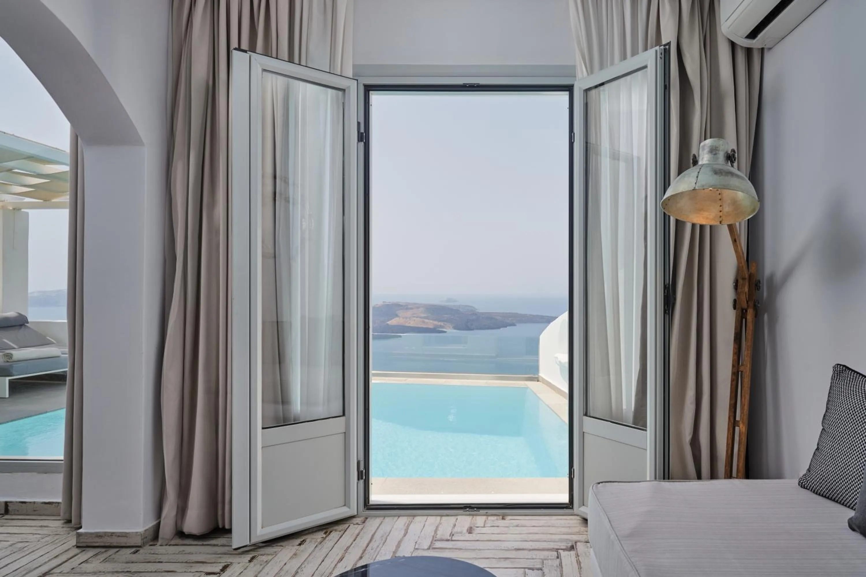 View (from property/room), Bed in Agali Houses