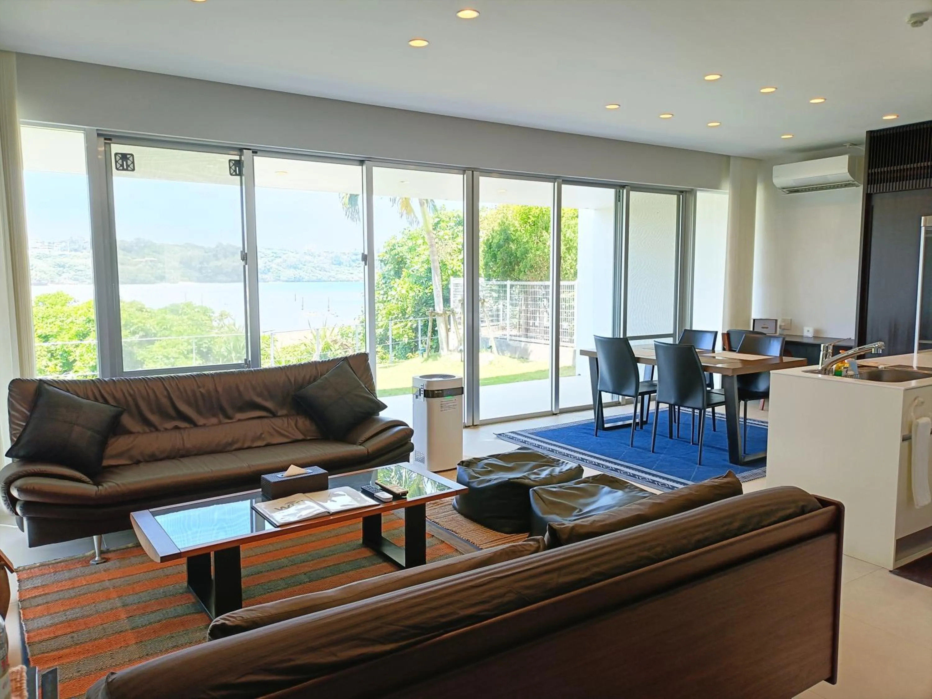 Living room in Kariyushi Condominium Resort Onna Maeda Base