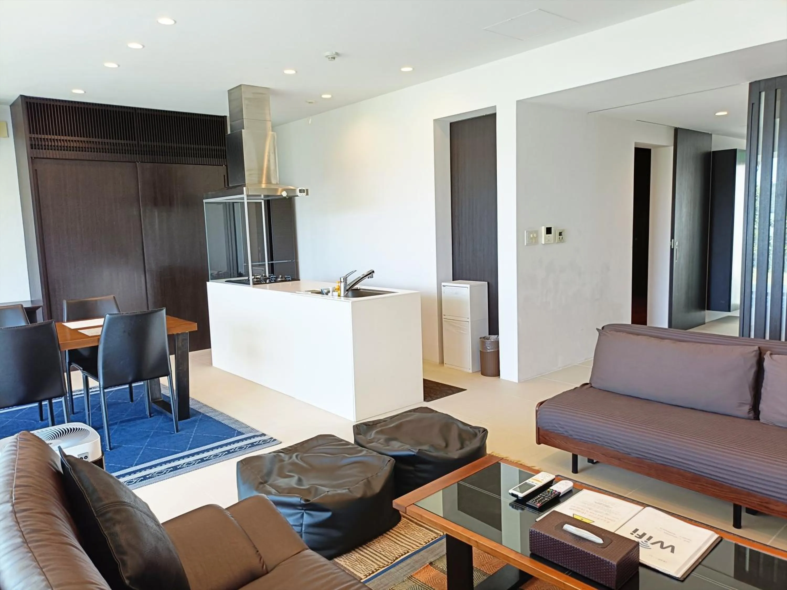 Living room in Kariyushi Condominium Resort Onna Maeda Base