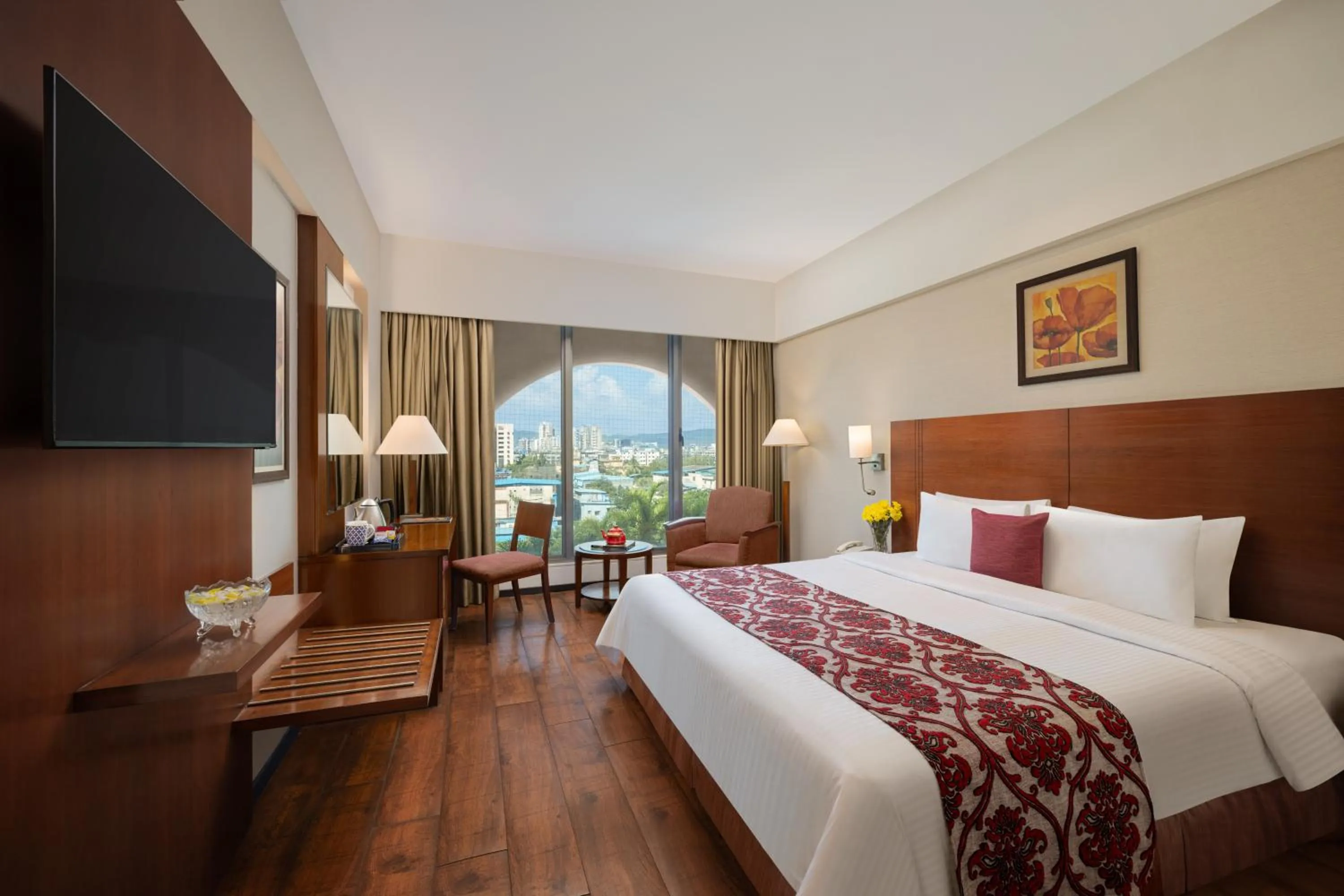 Bed in Fortune Select Exotica, Navi Mumbai - Member ITC Hotels' Group