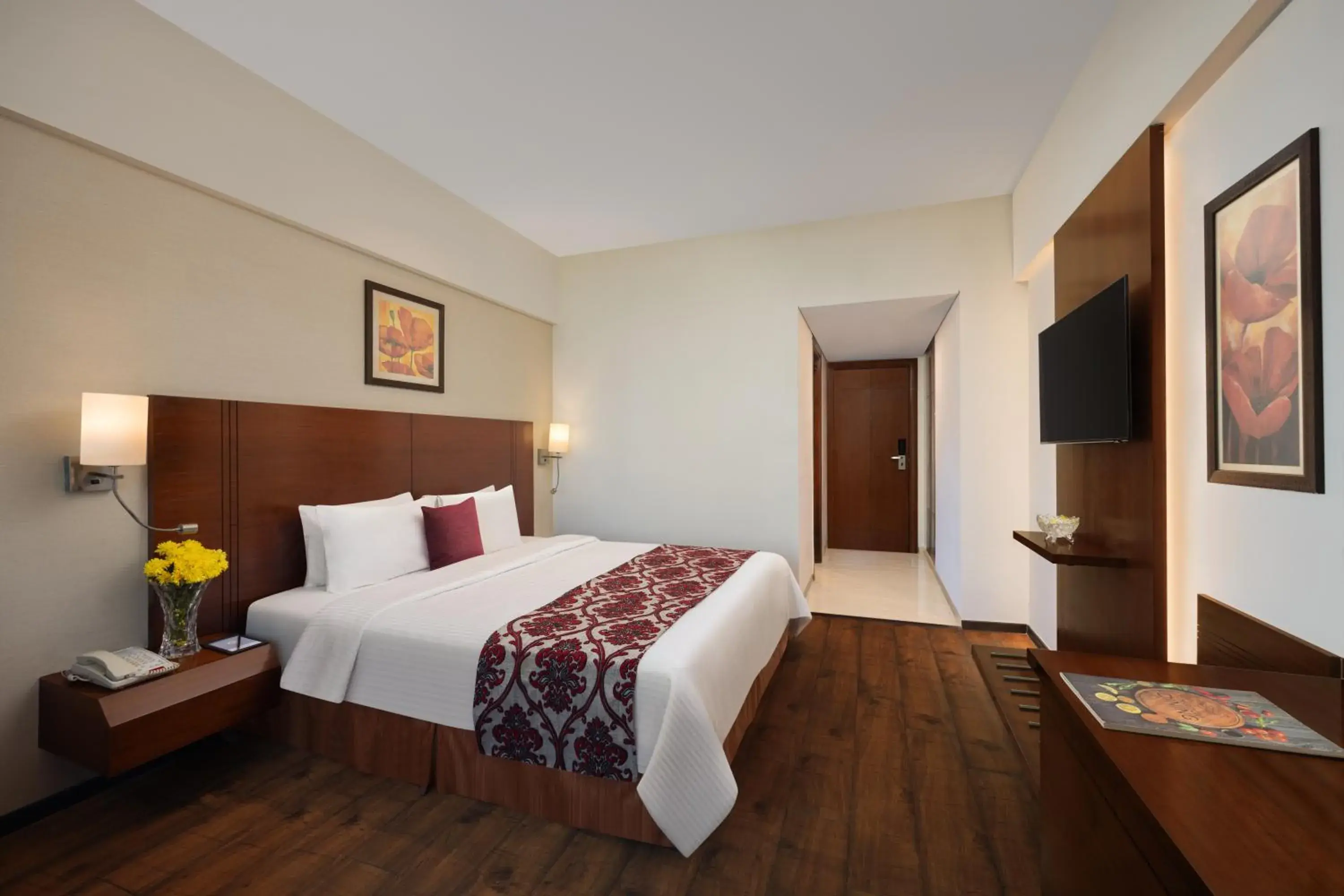 Deluxe King Room with 15% off on F&B Service (Soft Beverage only) in Fortune Select Exotica, Navi Mumbai - Member ITC Hotels' Group Deluxe King Room with 15% off on F&B Service (Soft Beverage only) in Fortune Select Exotica, Navi Mumbai - Member ITC Hotels' Group