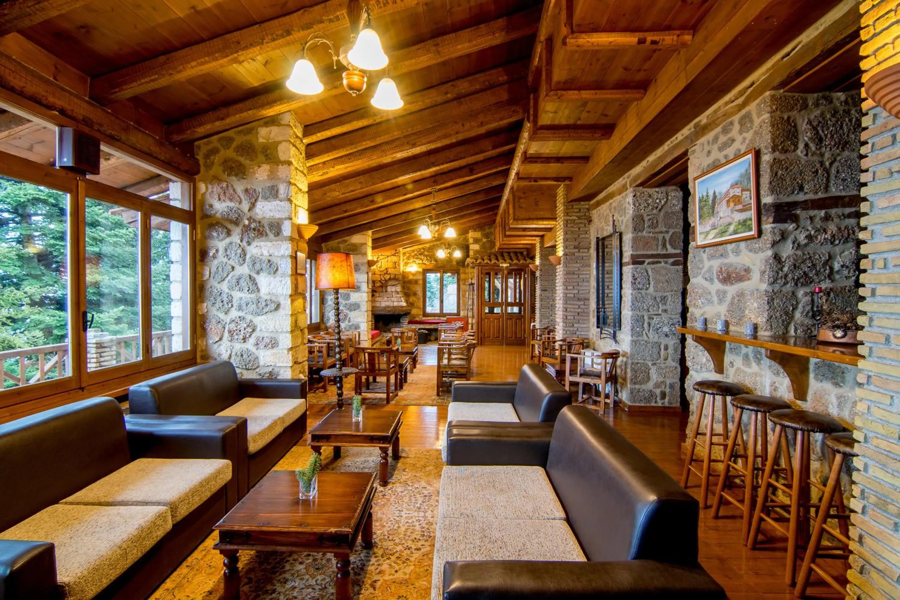 Lounge or bar in Pigi Tarlampa Hotel