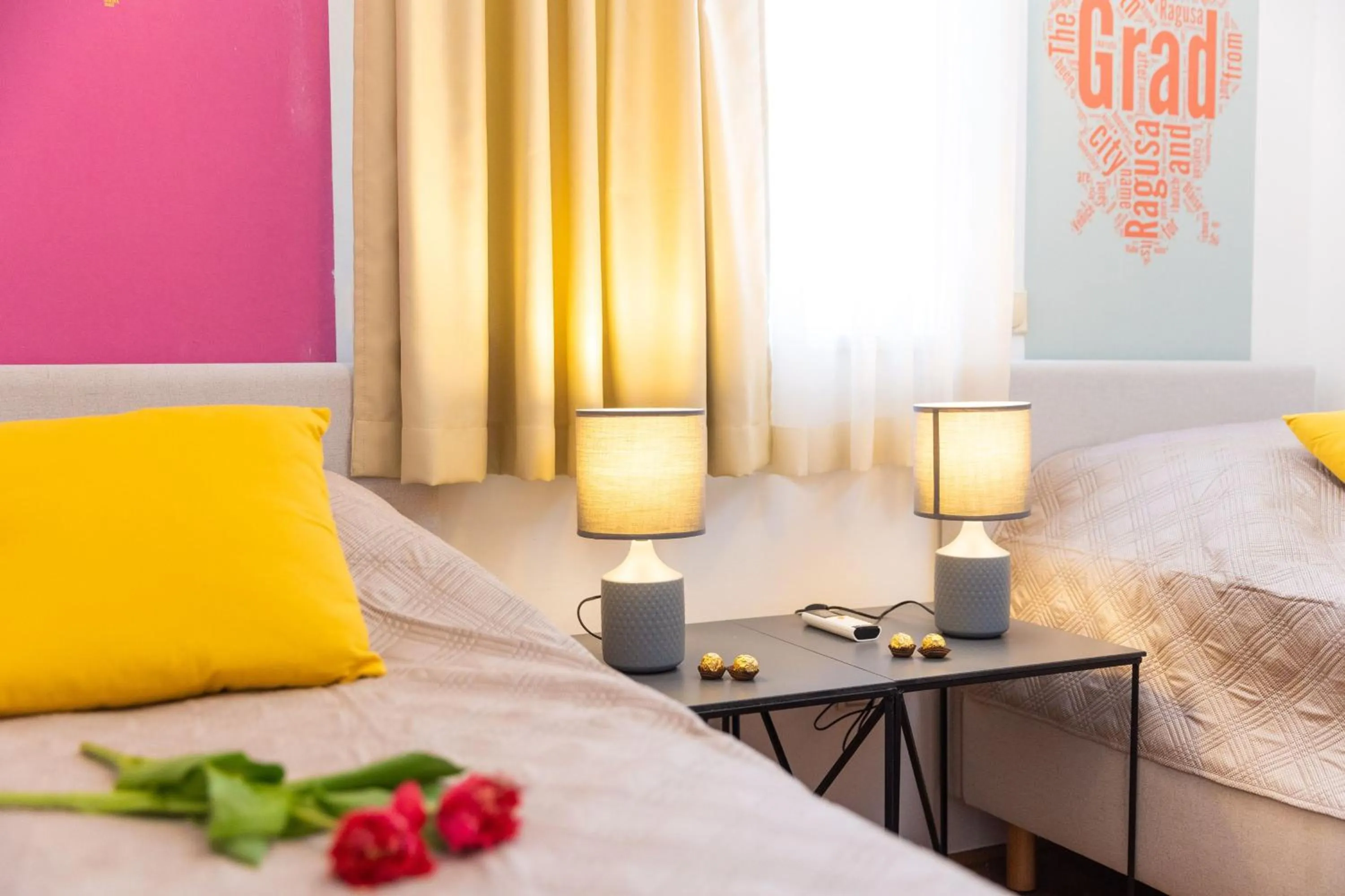 Bedroom, Bed in Villa Erna