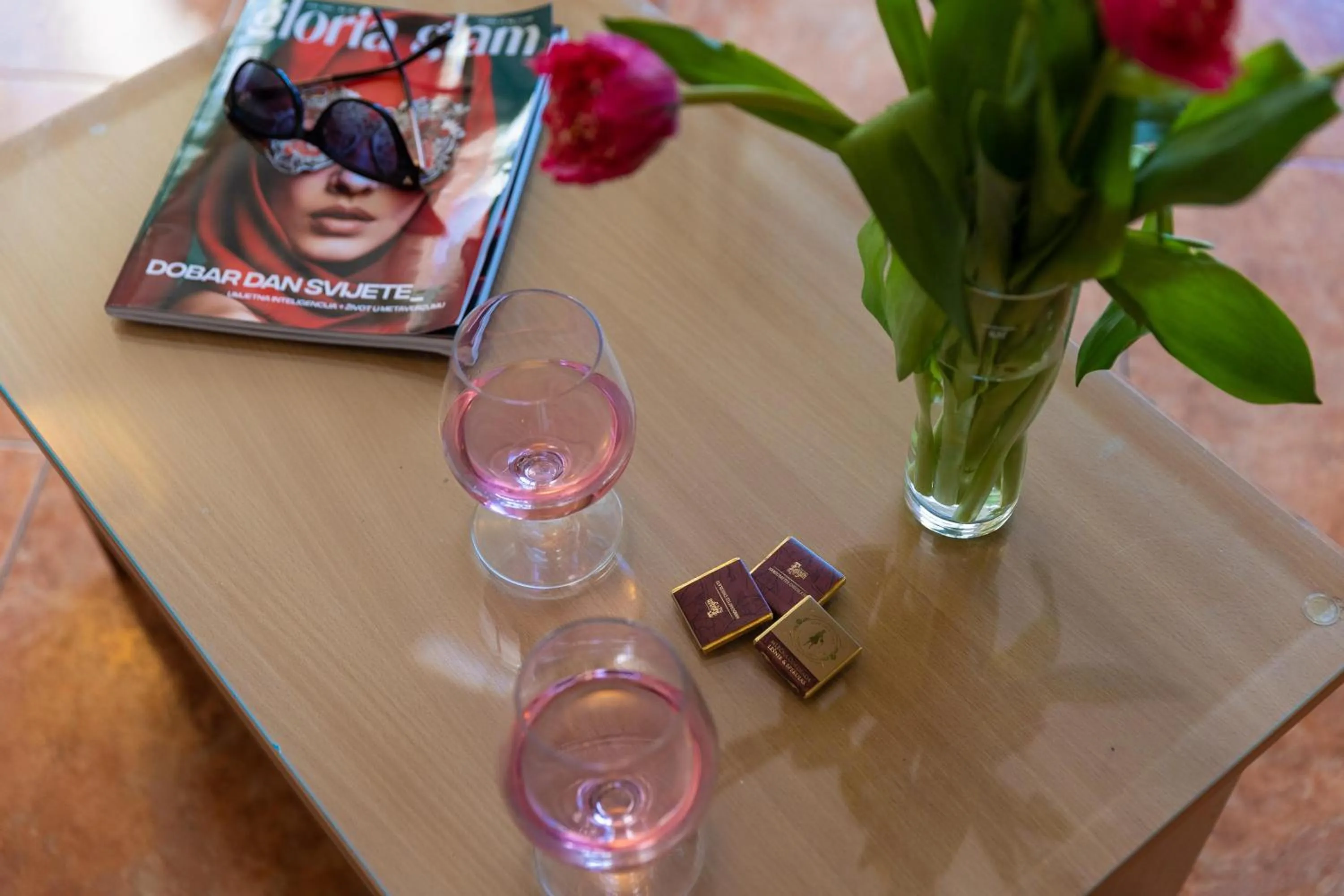 Drinks in Villa Erna