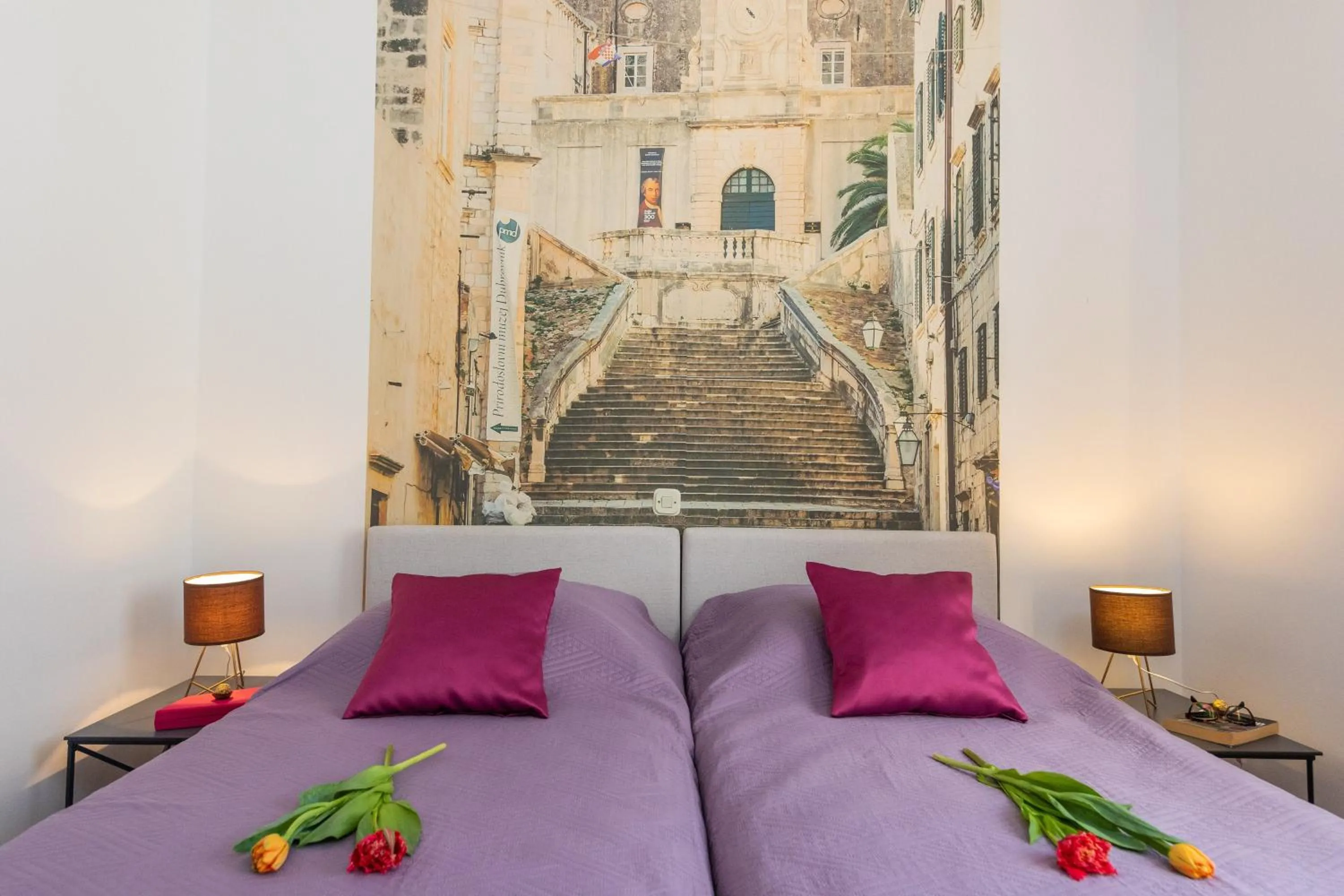 Bedroom, Bed in Villa Erna